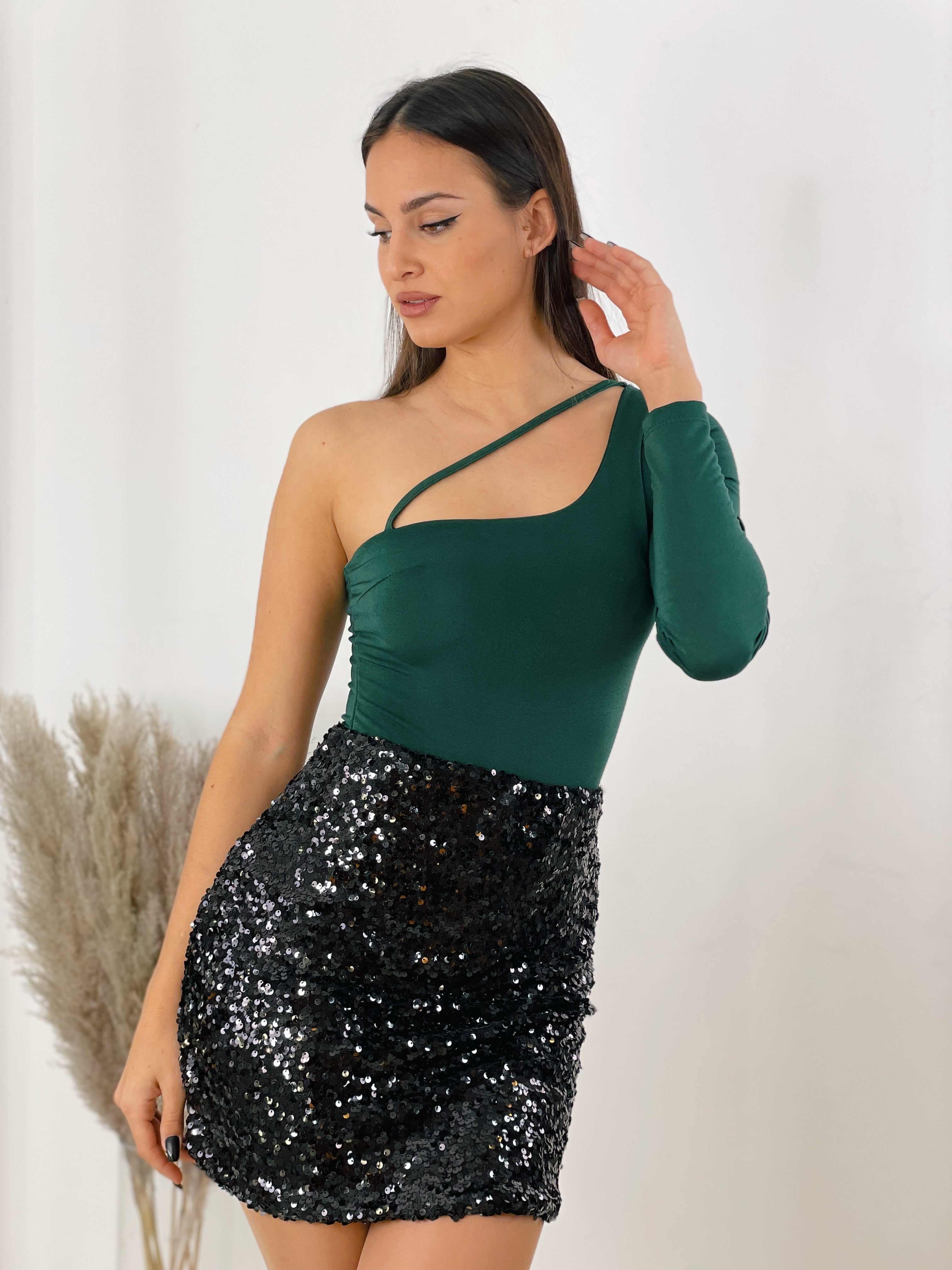 Falda lentejuela ceñida