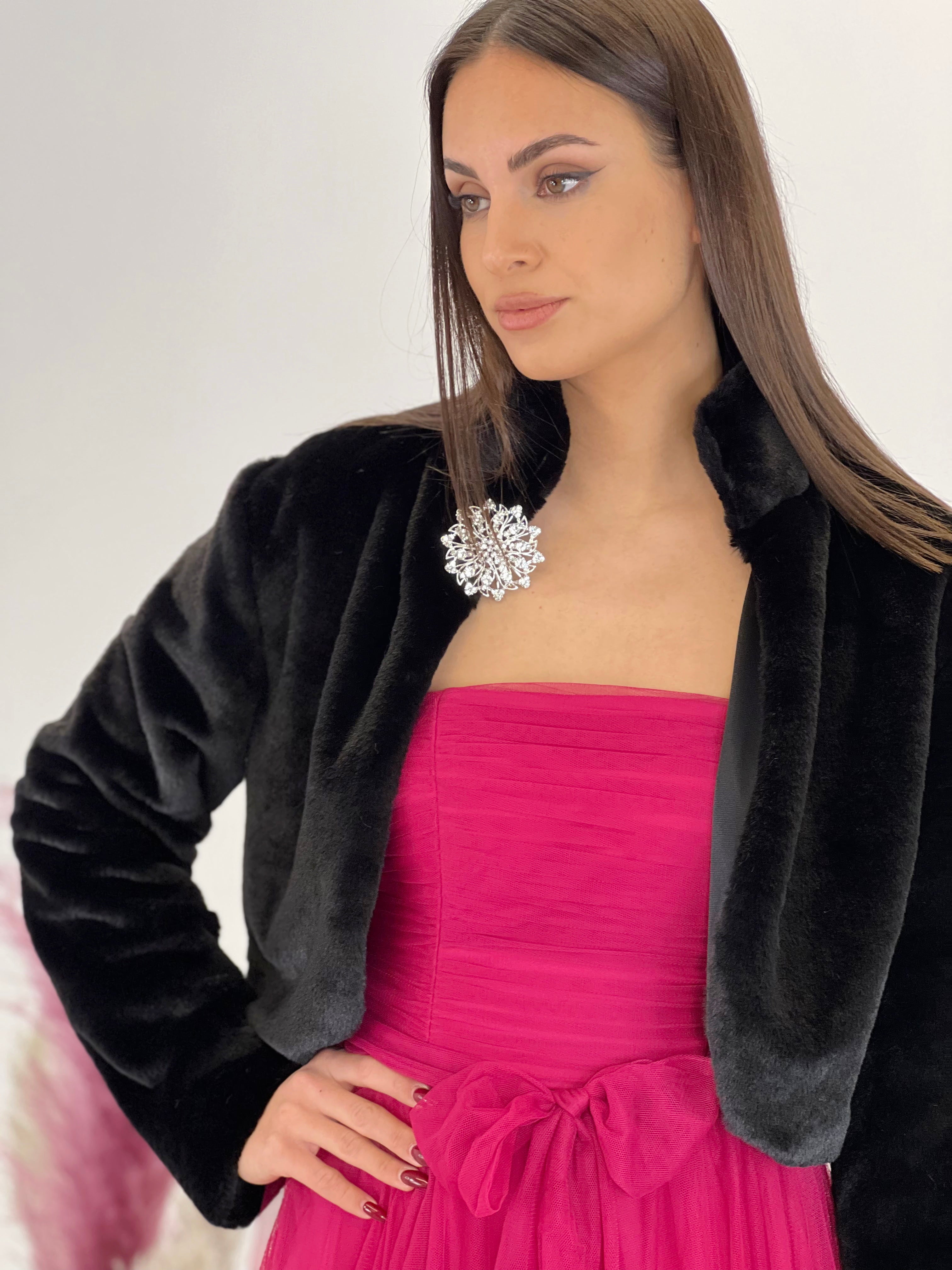 Broche floral con pedrería - Zebra&Maduixa®