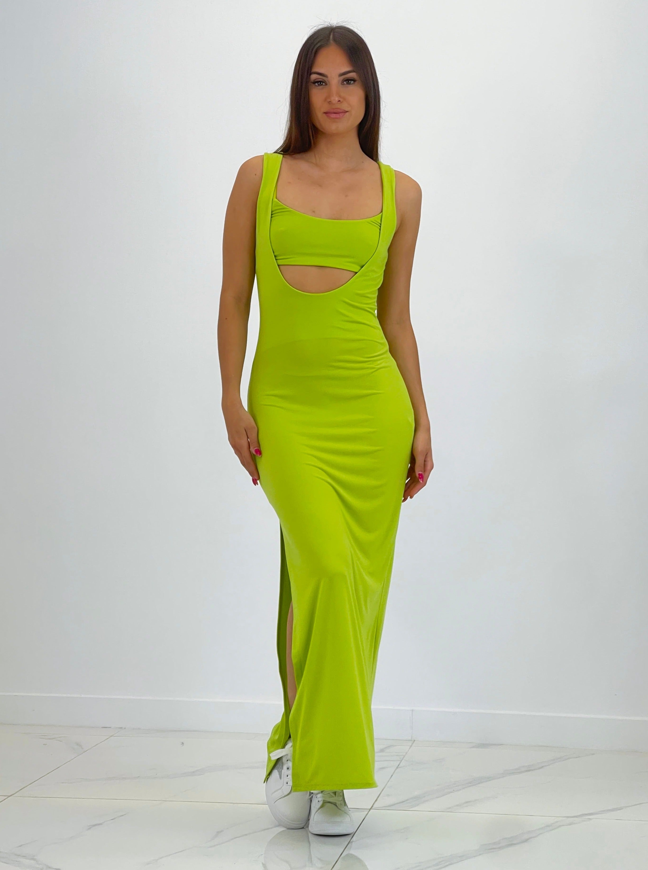 Vestido maxi bralette