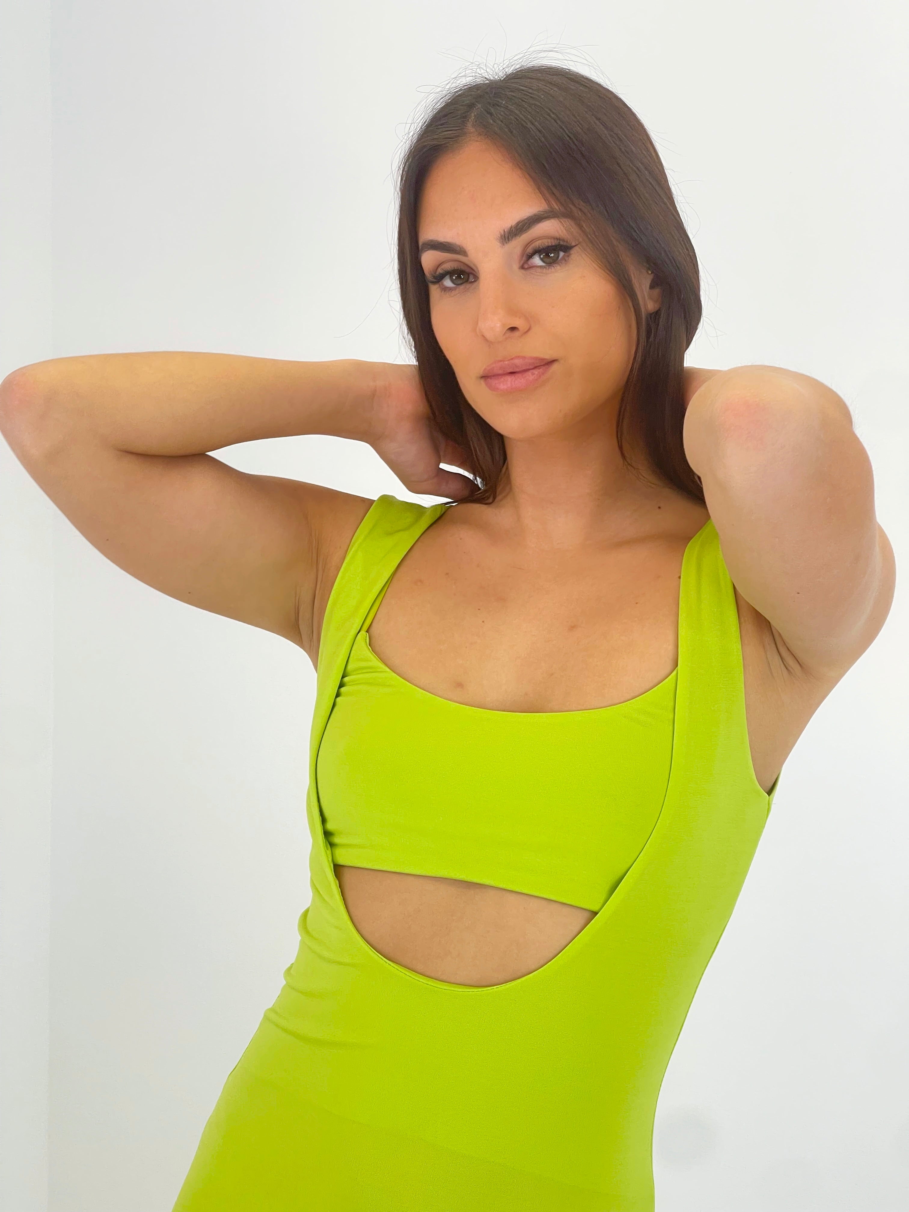 Vestido maxi bralette