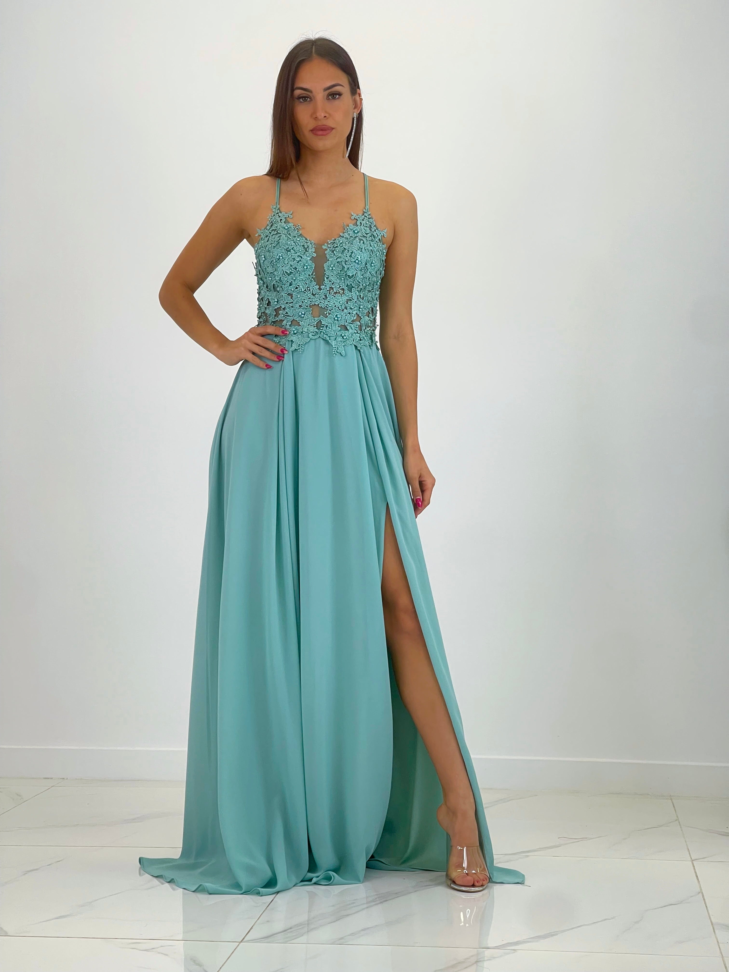 Vestido bordado tirantes Celina
