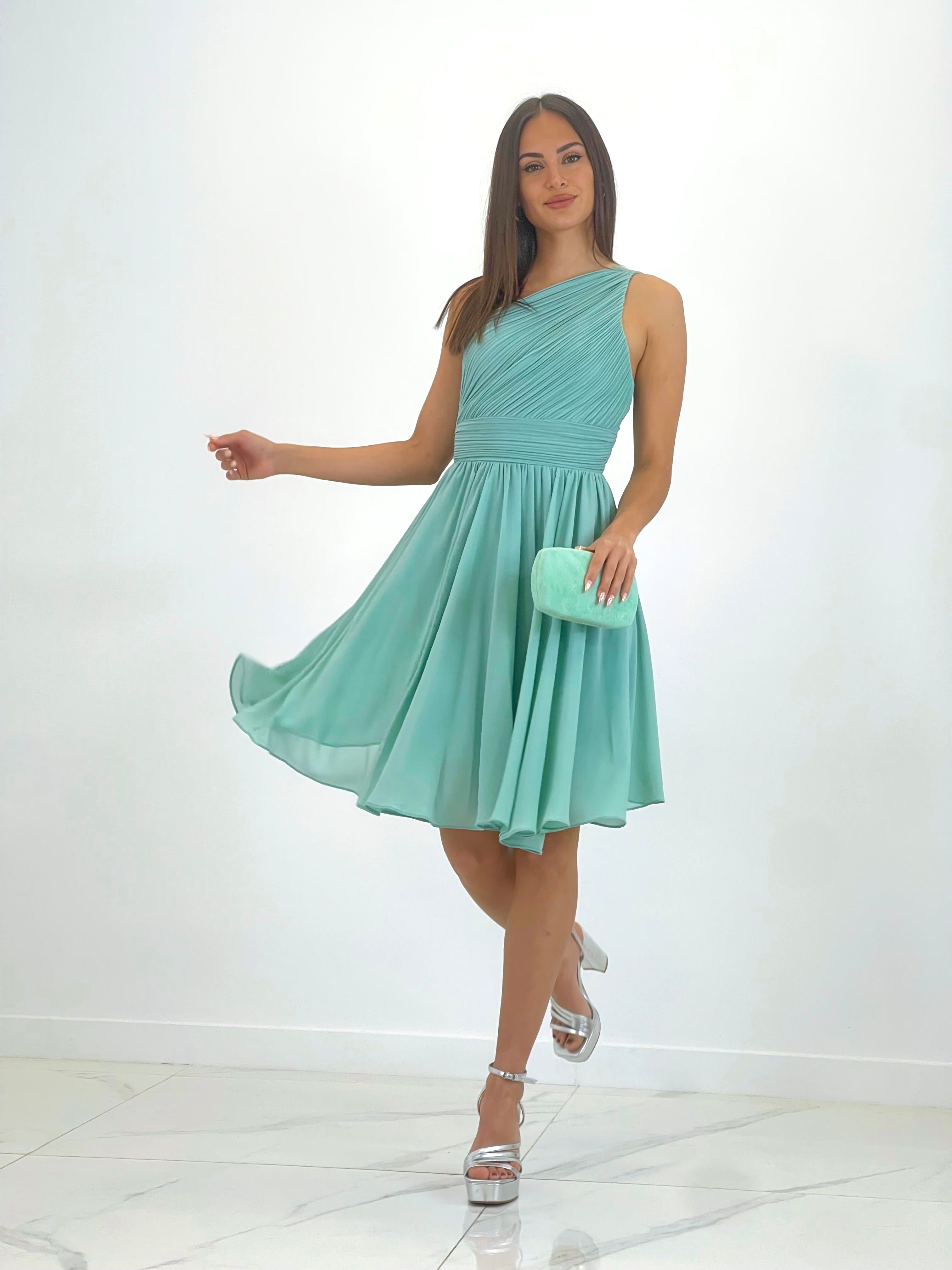 Vestido drapeado romano Corto - Zebra&Maduixa®