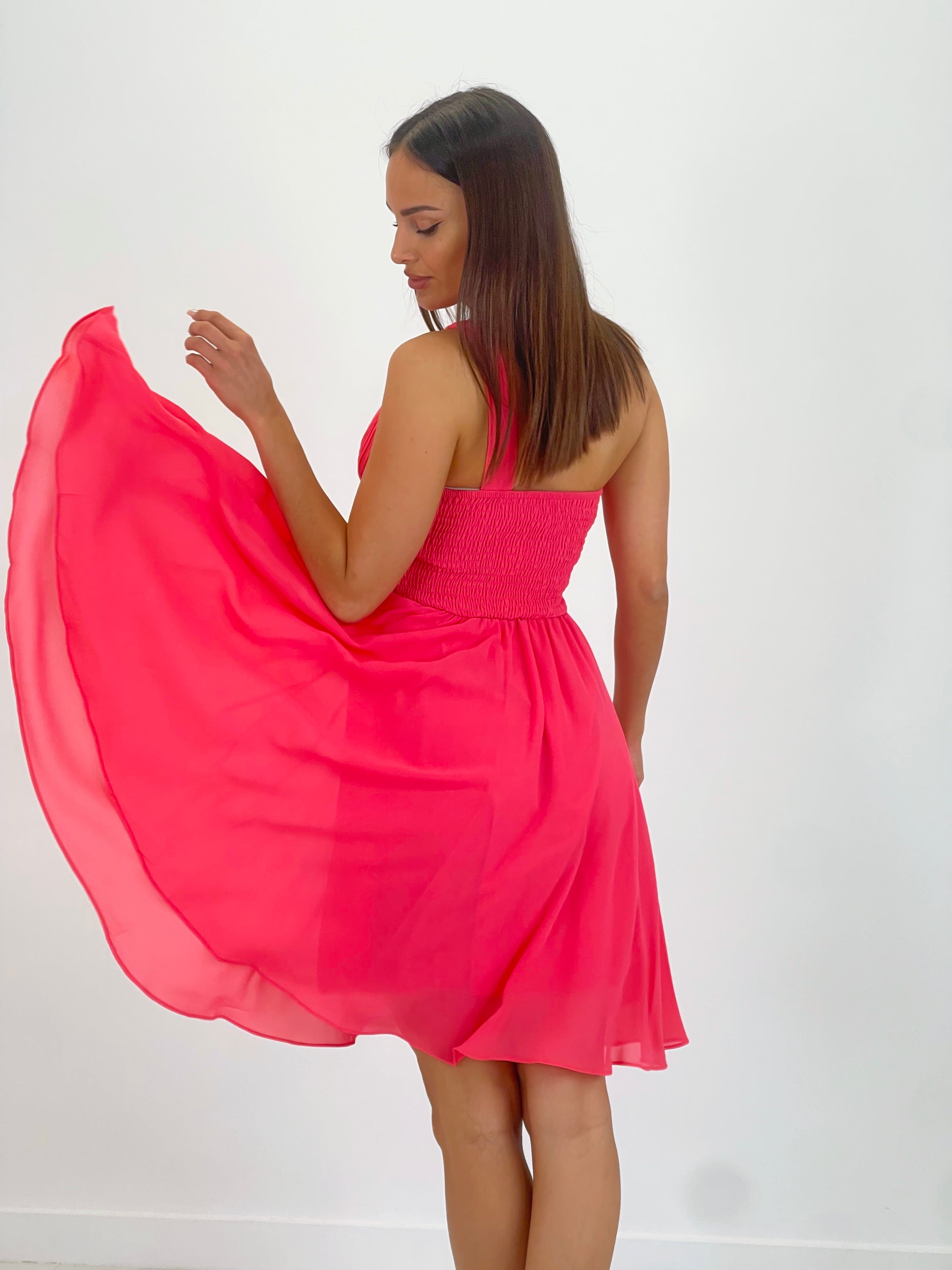 Vestido drapeado romano Corto - Zebra&Maduixa®