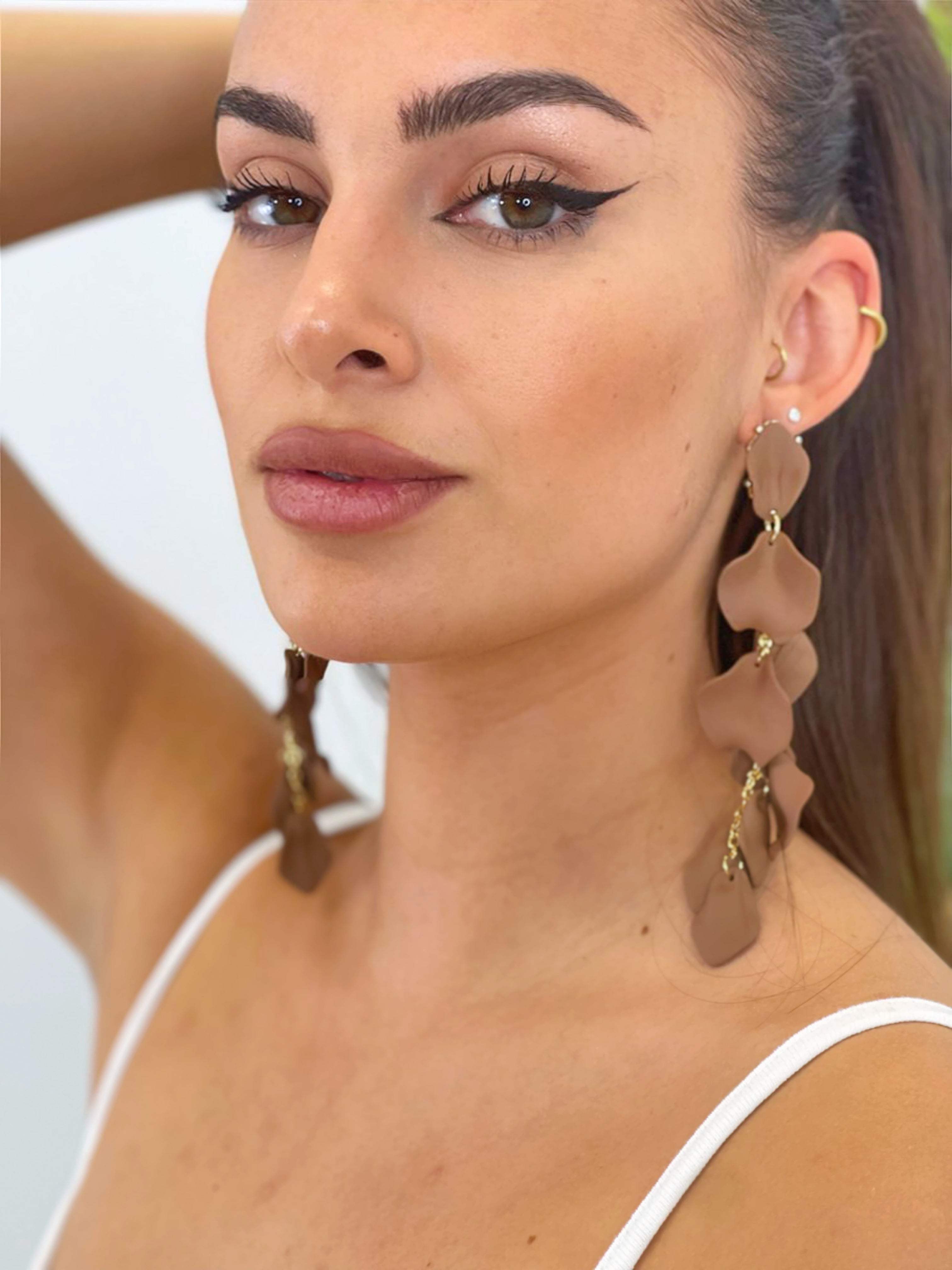 Pendientes pétalos cascada - Zebra&Maduixa®