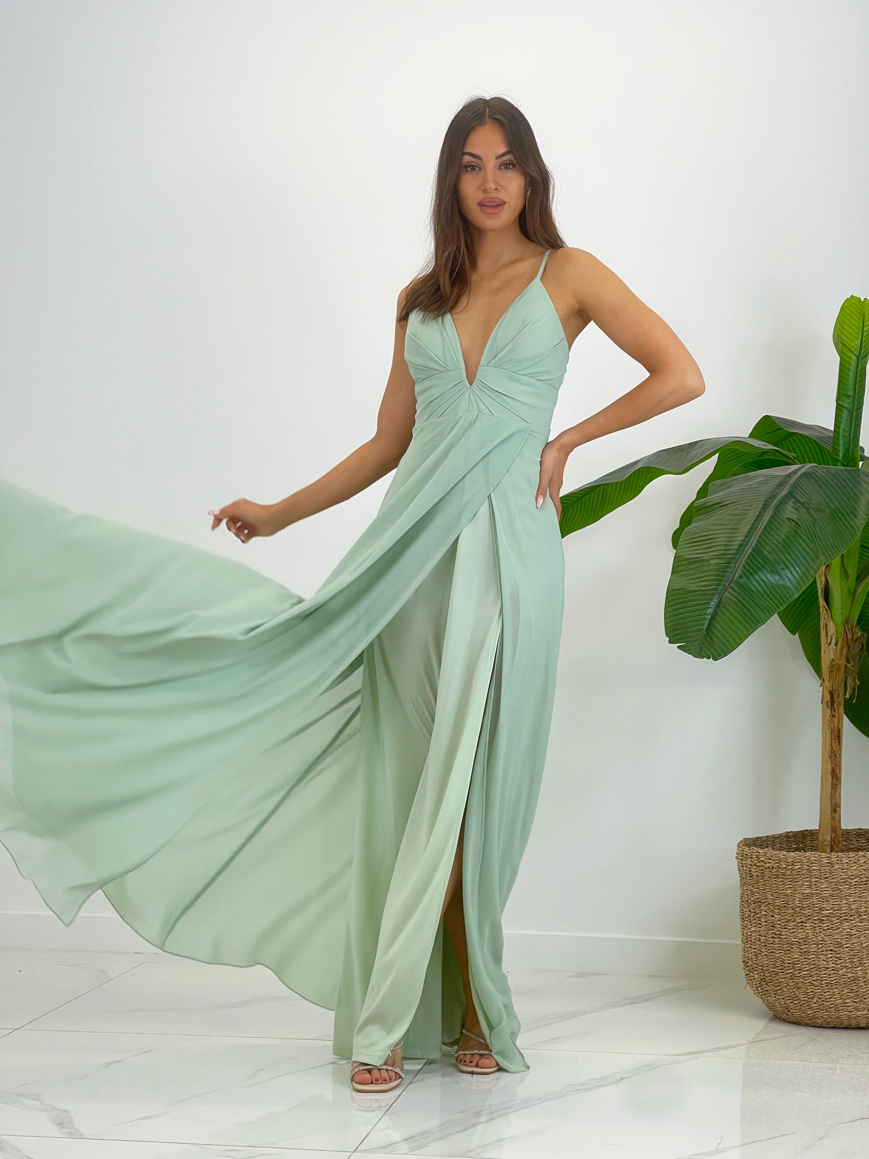 Vestido ceremonia Escote V - Zebra&Maduixa®