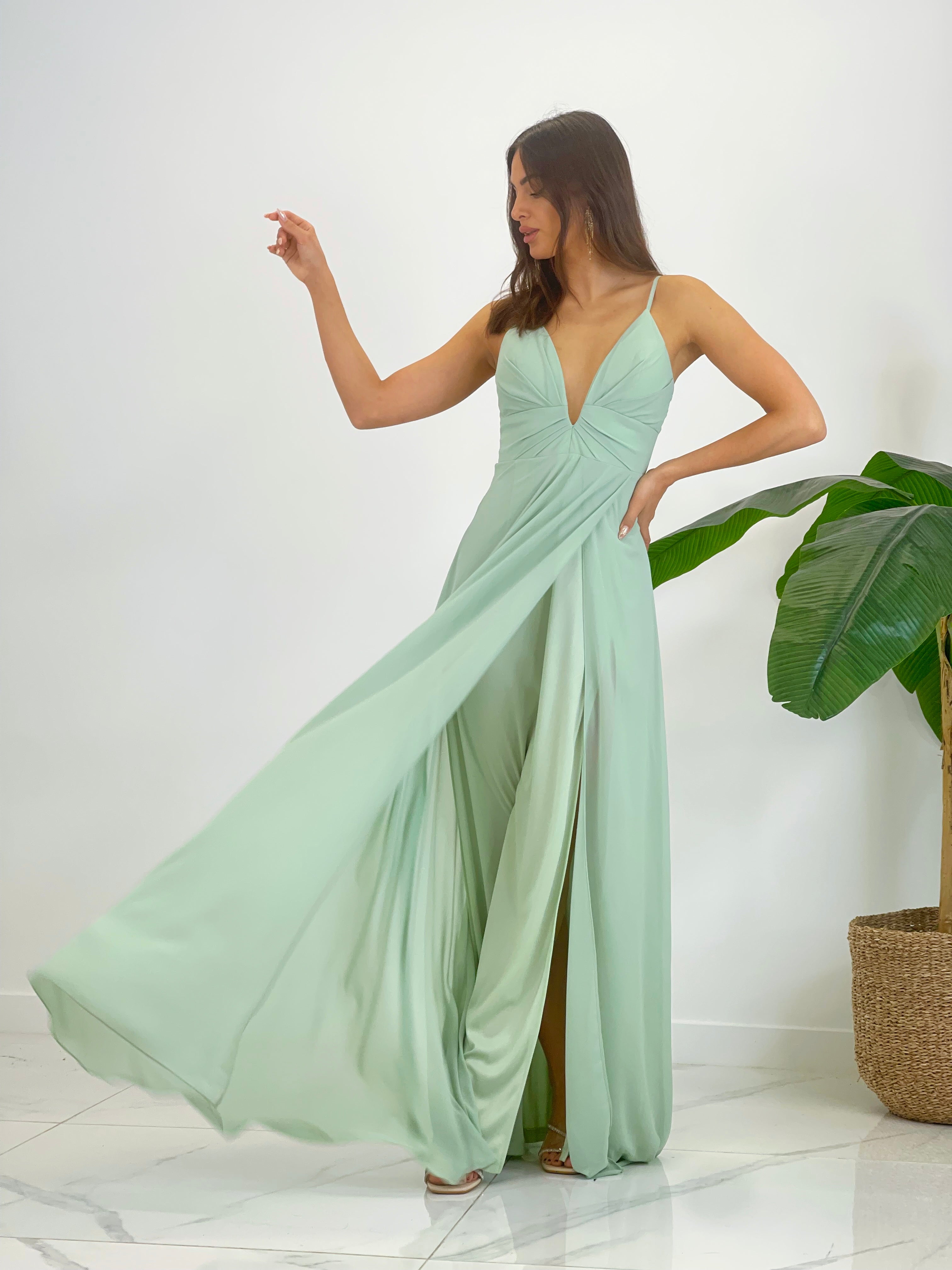 Vestido ceremonia Escote V - Zebra&Maduixa®