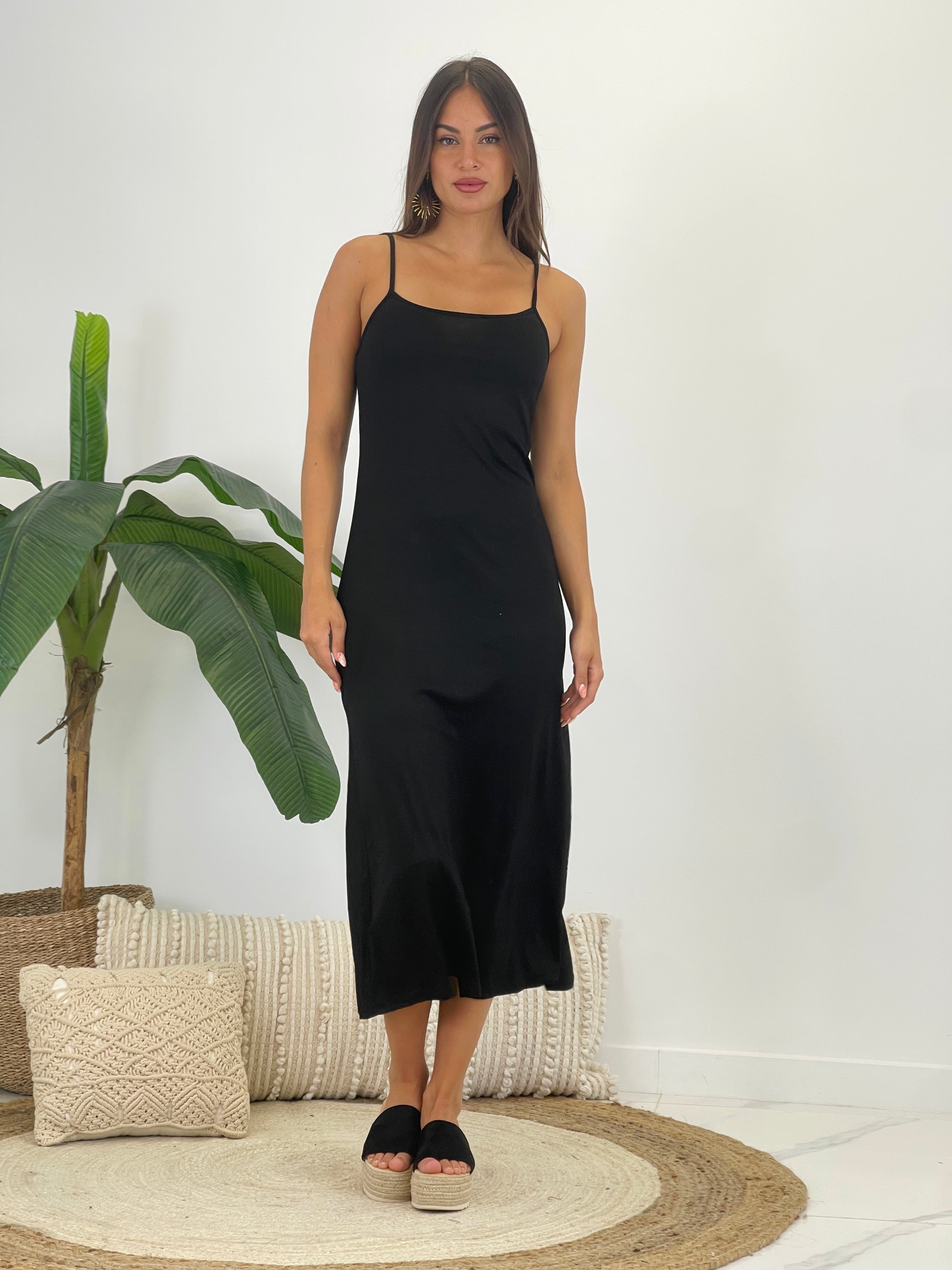 Vestido básico forro