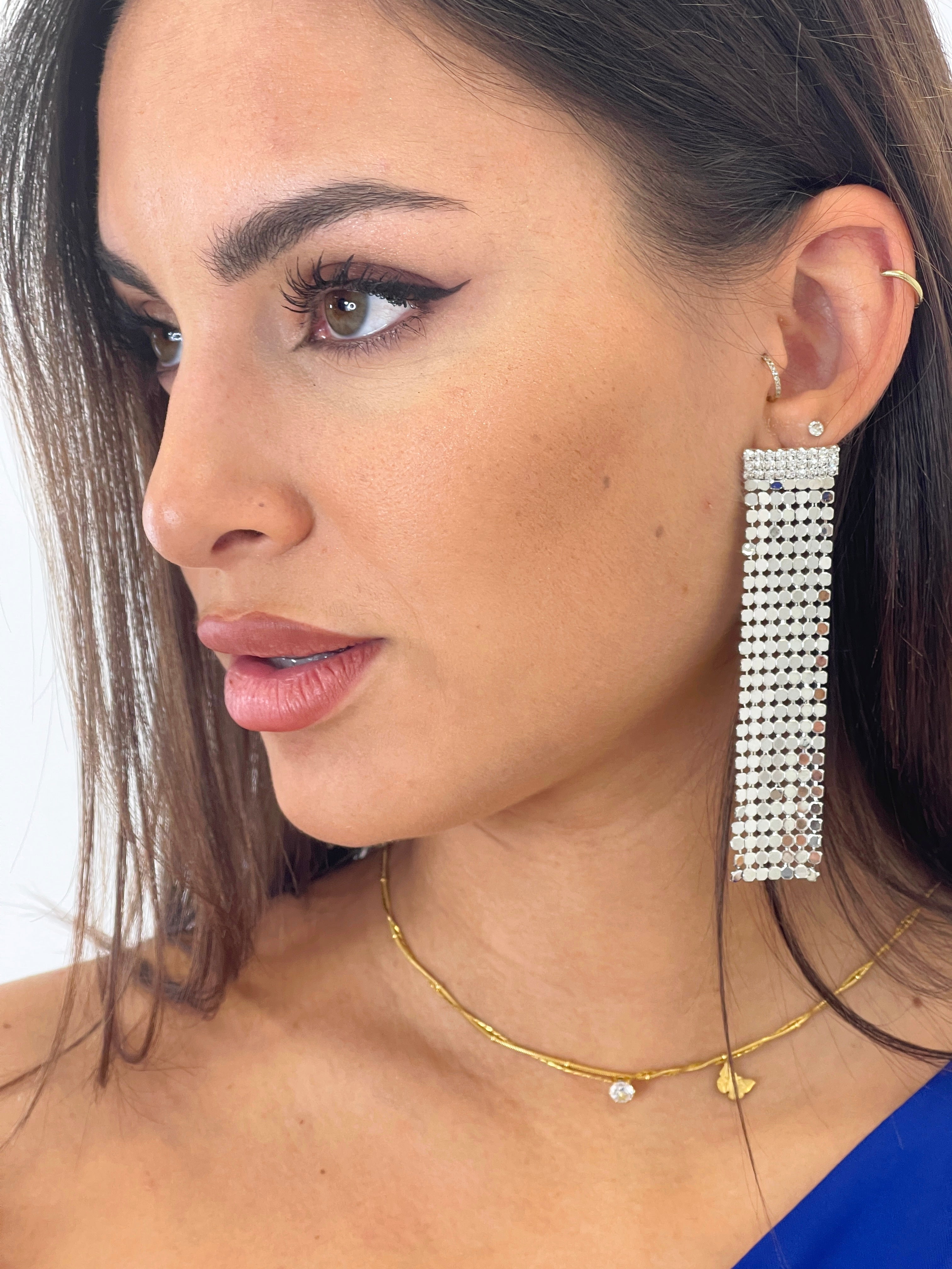 Pendientes cortina pedrería - Zebra&Maduixa®