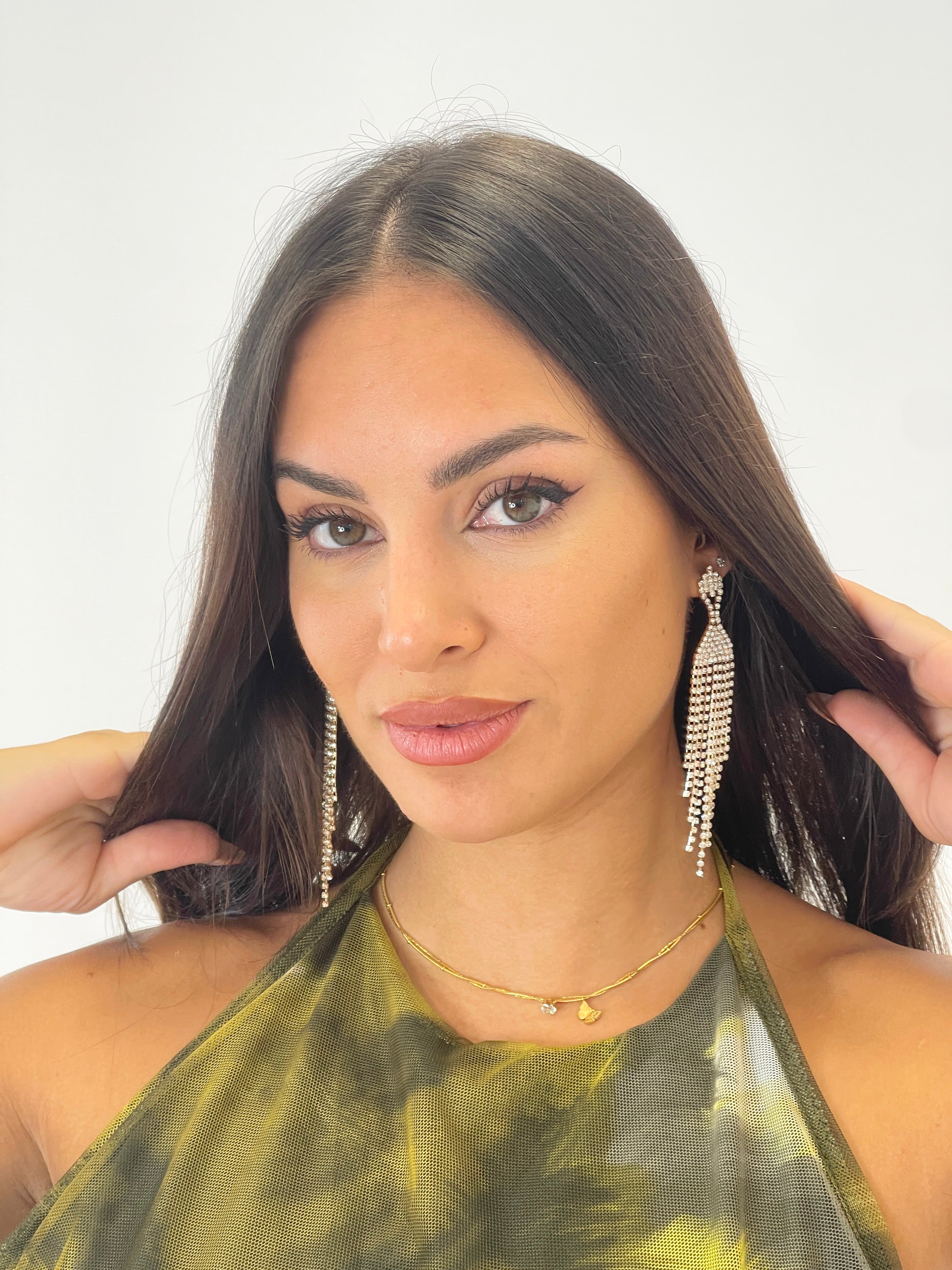 Pendientes figura pedrería