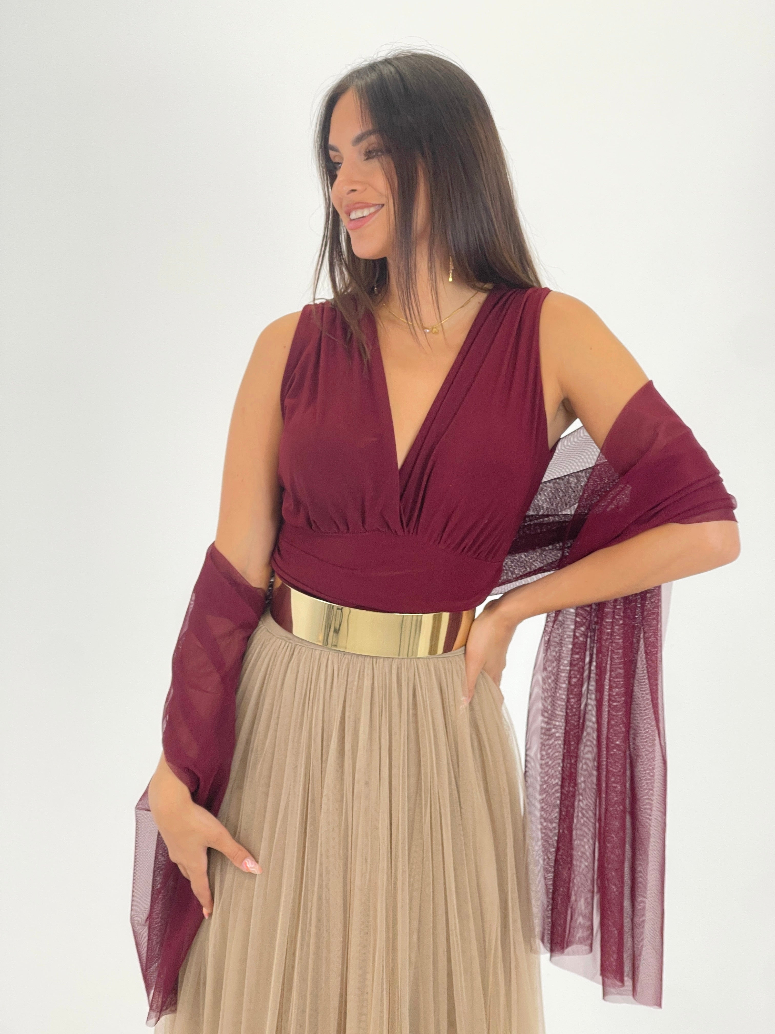 Body escote pronuncido Olivia - Zebra&Maduixa®