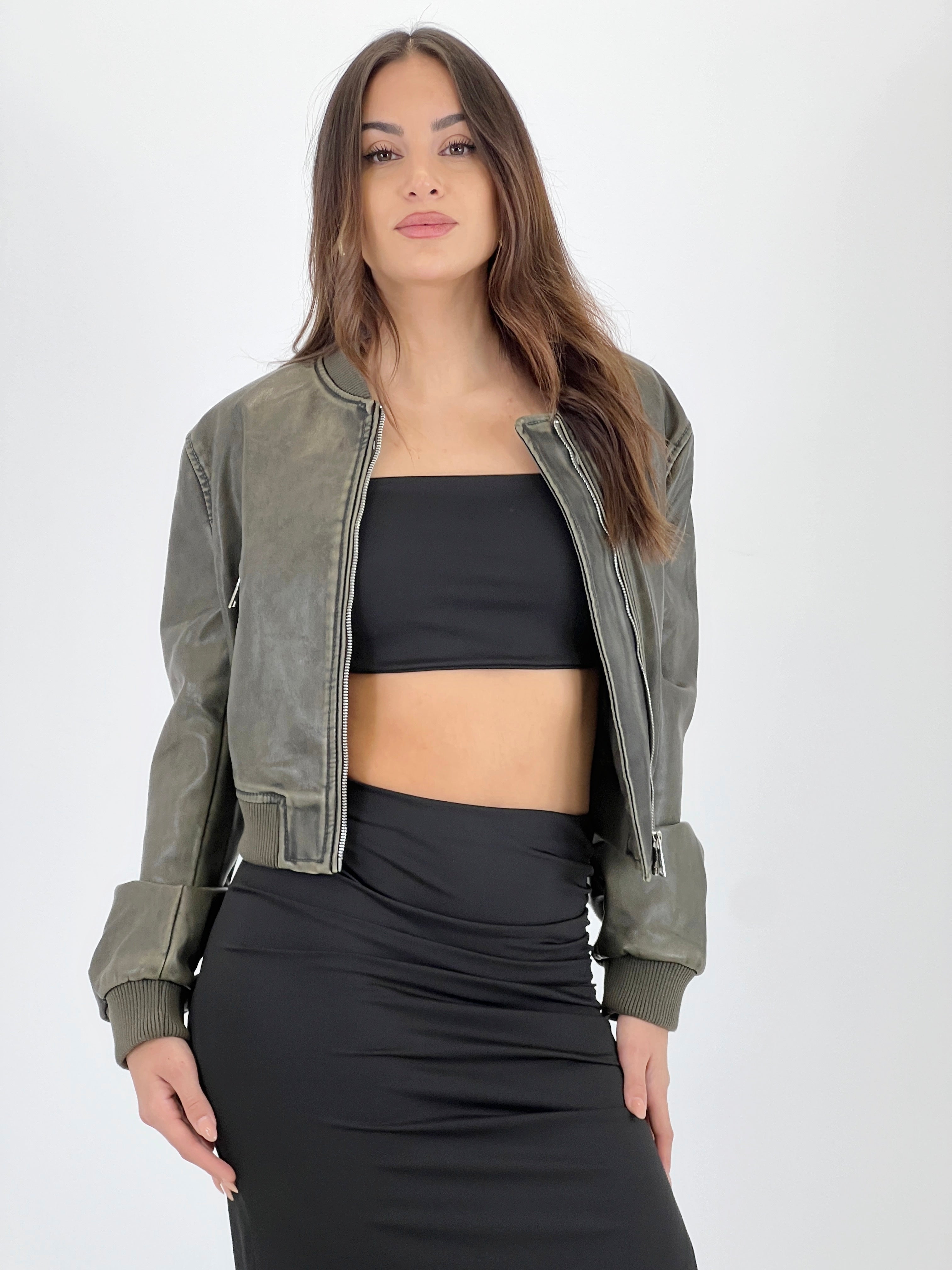 Conjunt top i faldilla de licra