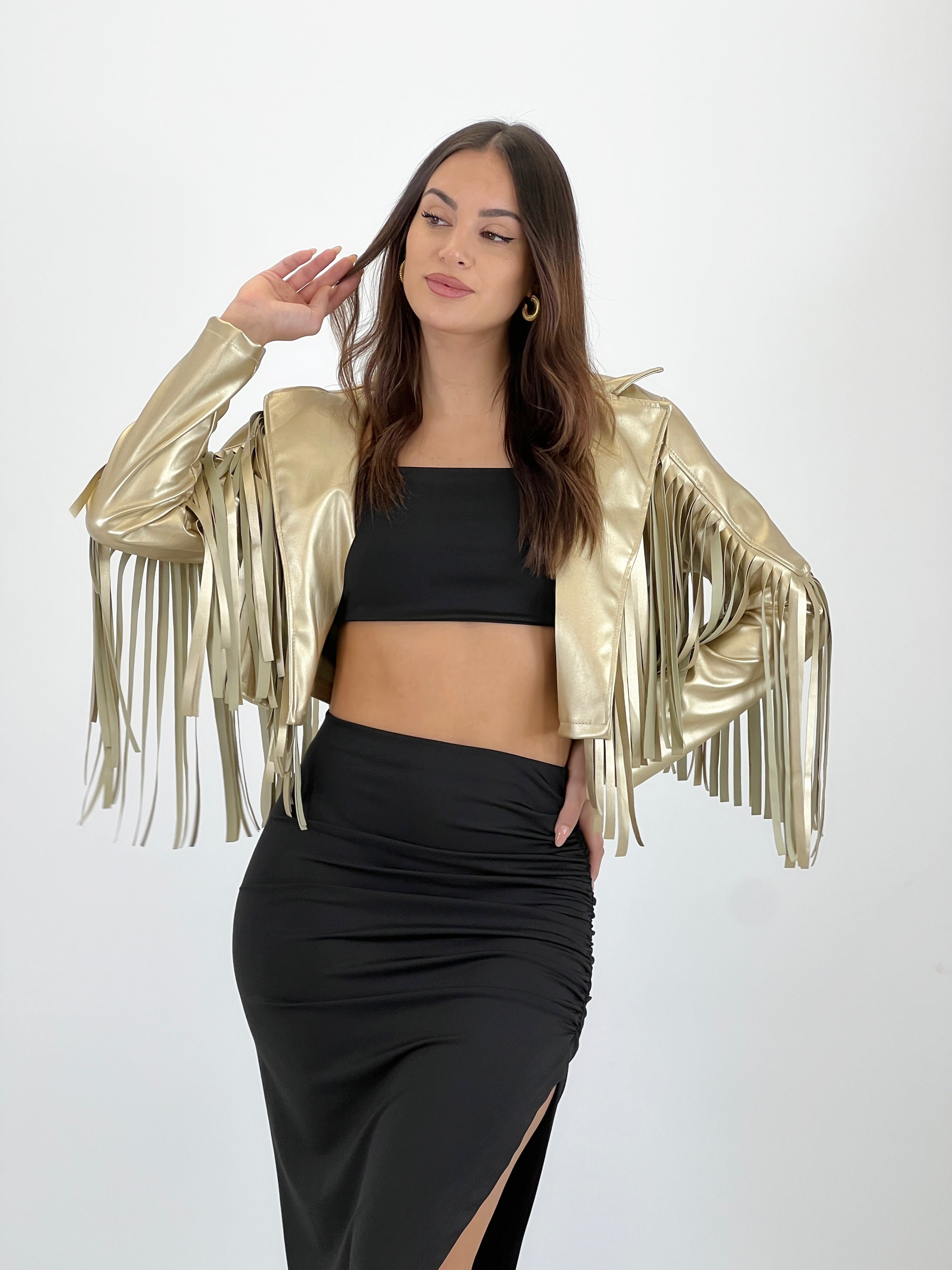 Conjunt top i faldilla de licra