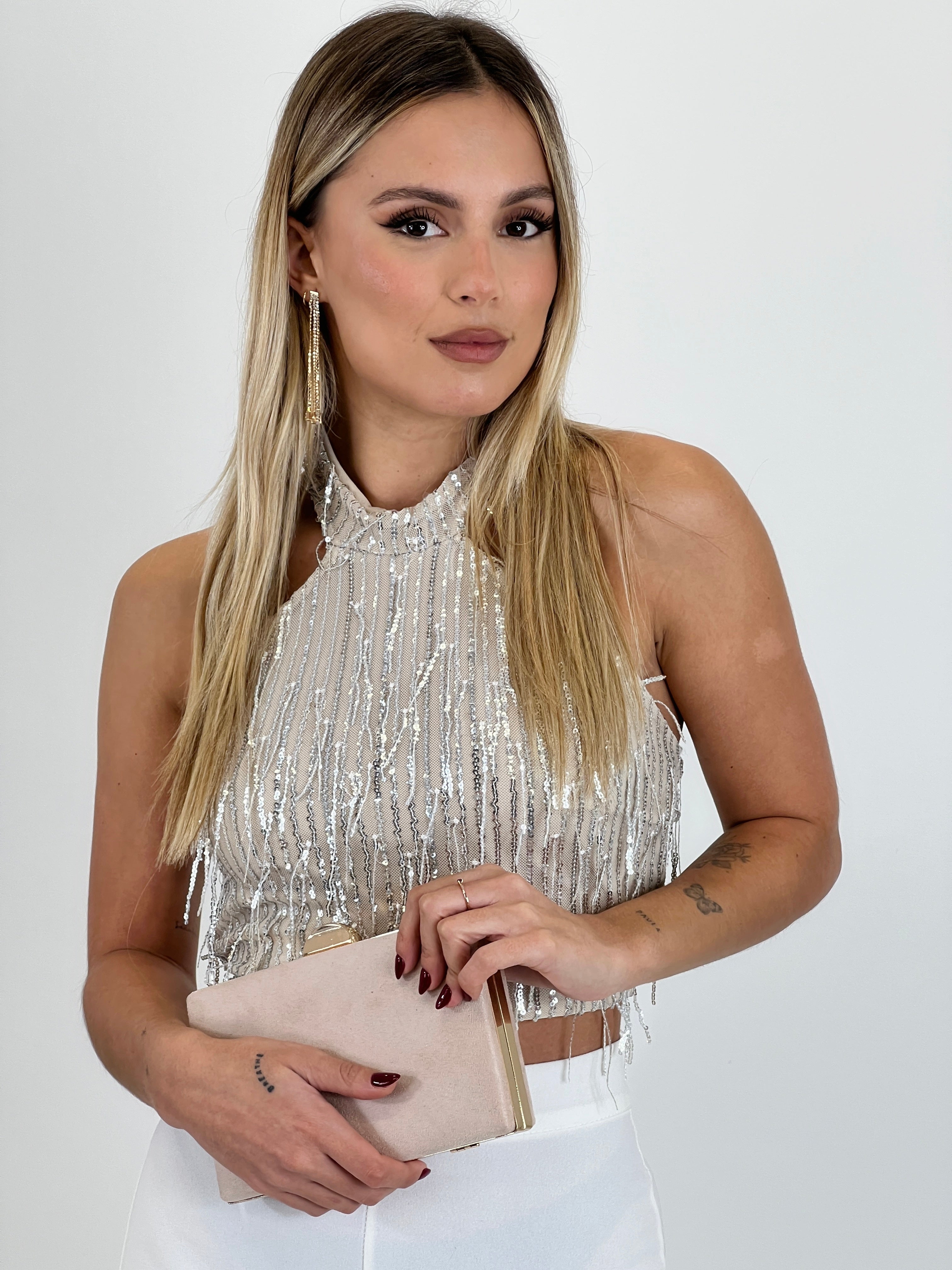 Top halter lentejuelas - Zebra&Maduixa®