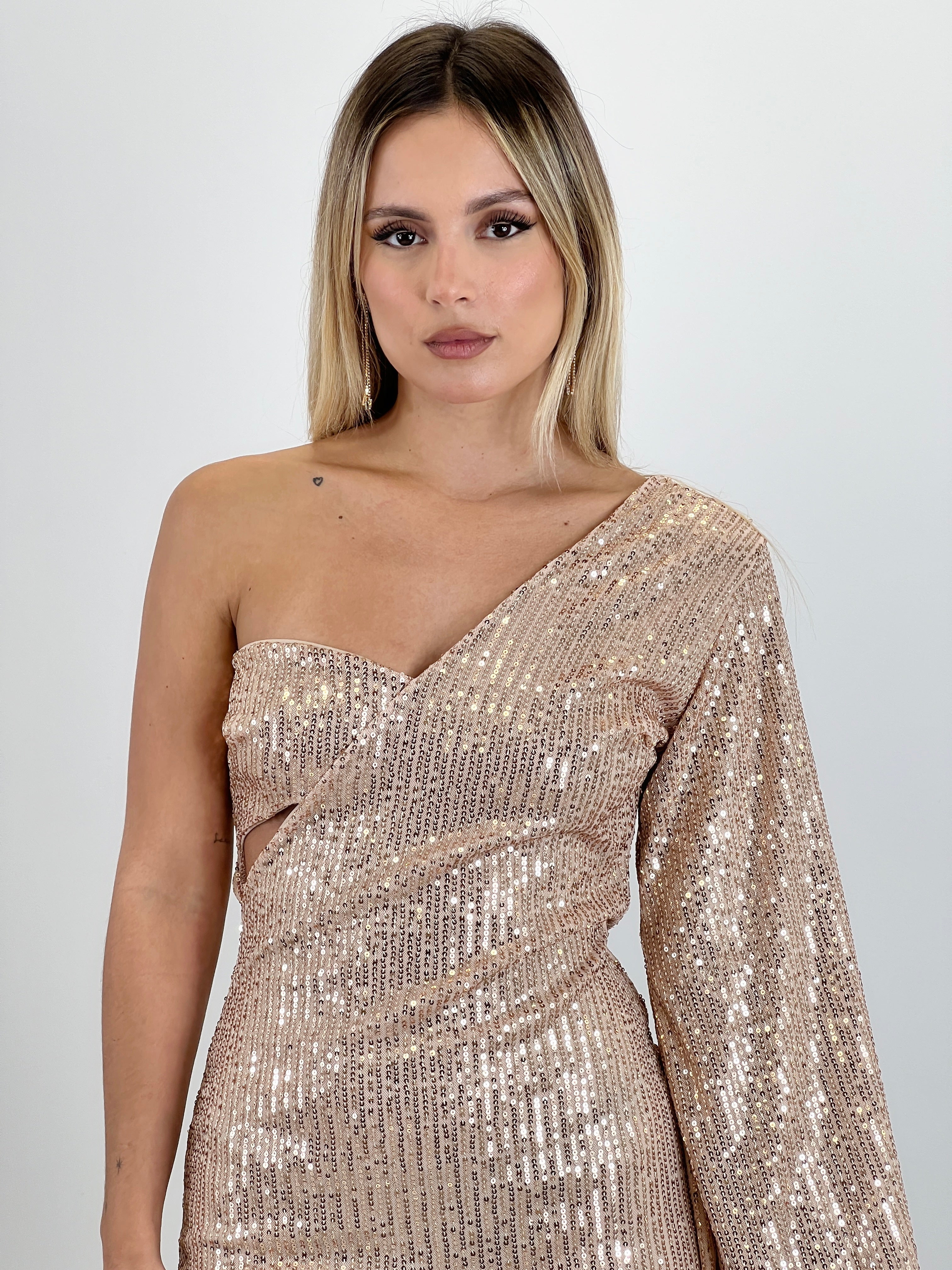 Vestido lentejuelas asimétrico Karen - Zebra&Maduixa®