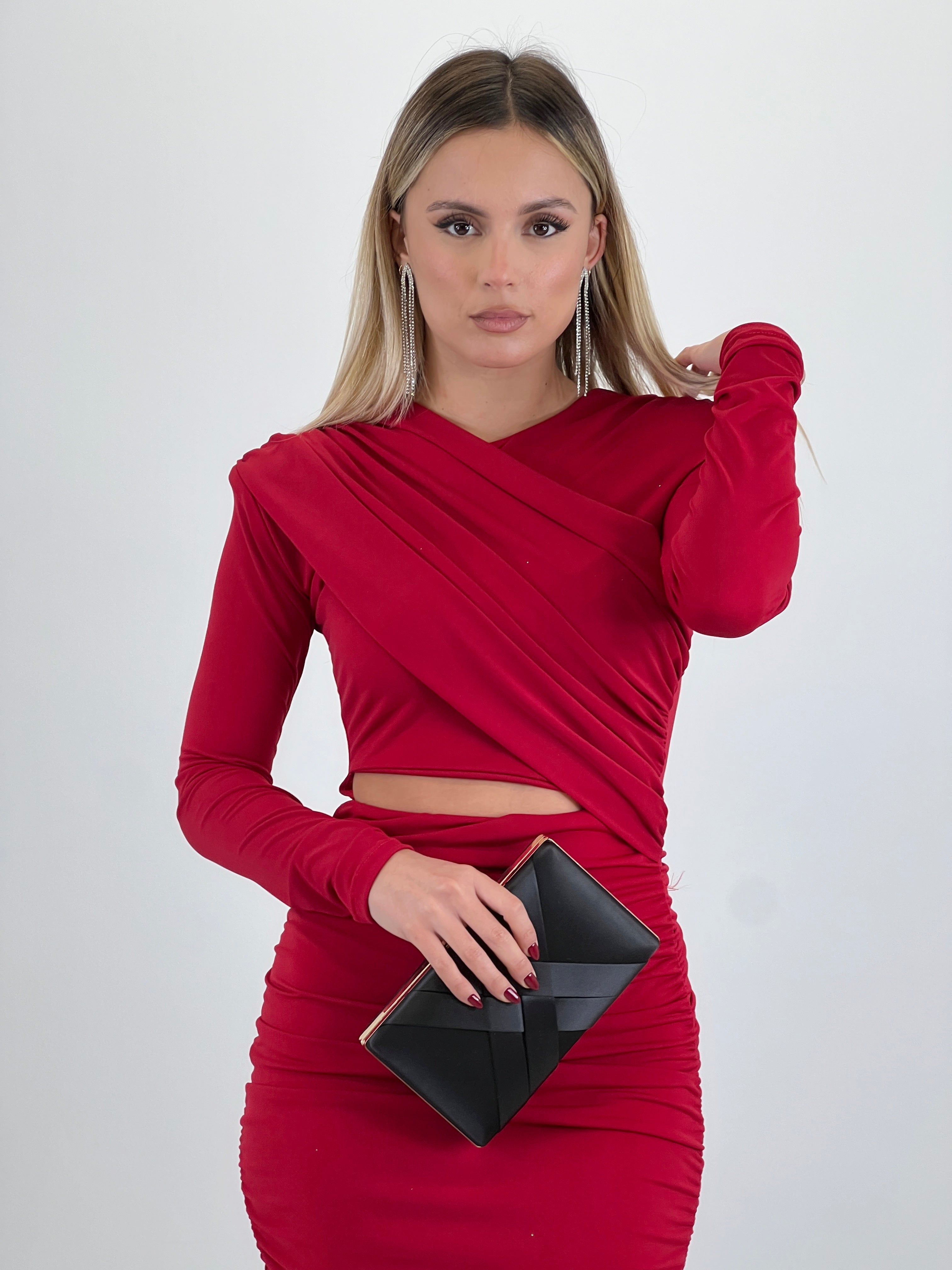 Vestido midi cruzado - Zebra&Maduixa®