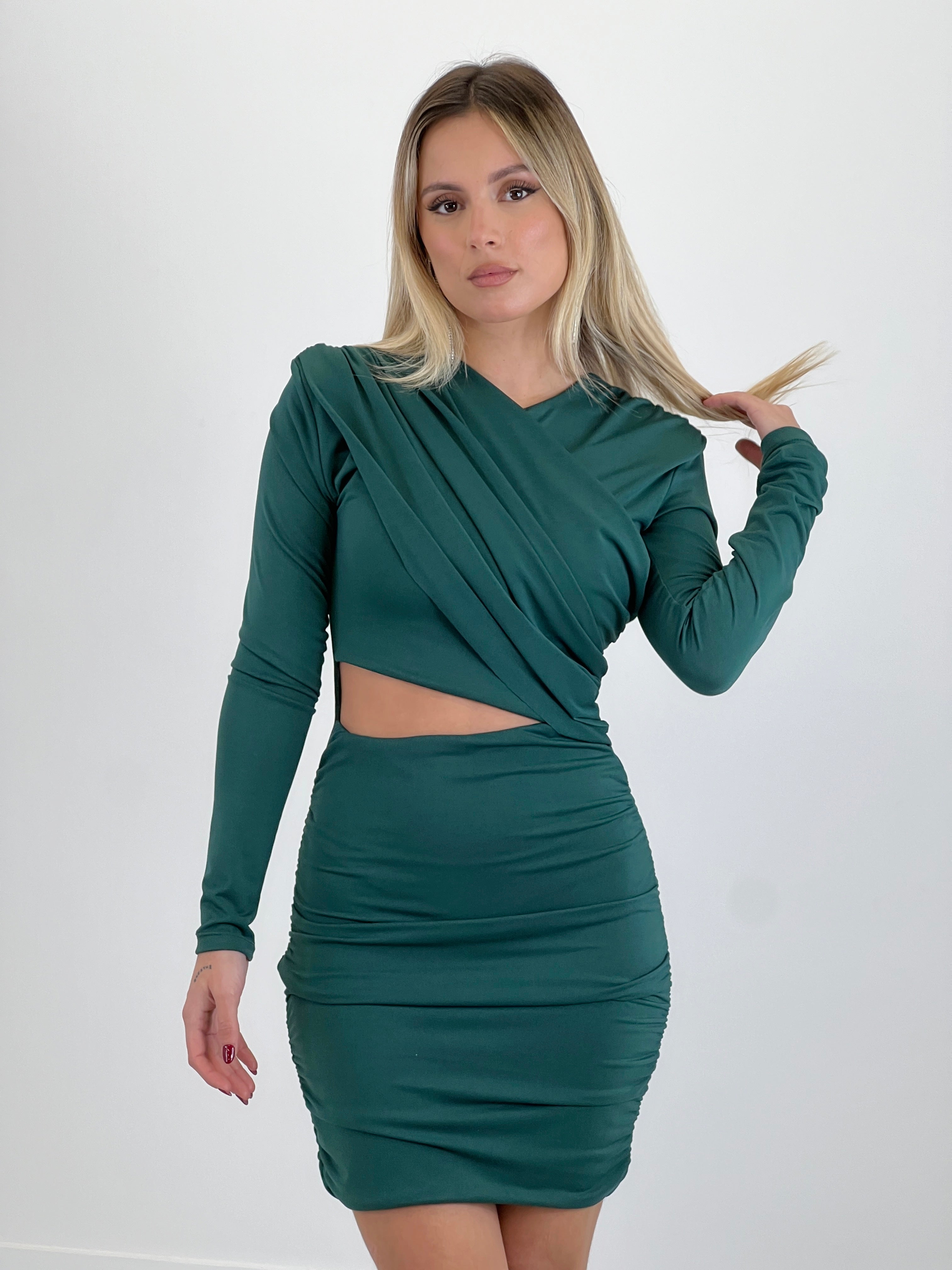 Vestido midi cruzado - Zebra&Maduixa®