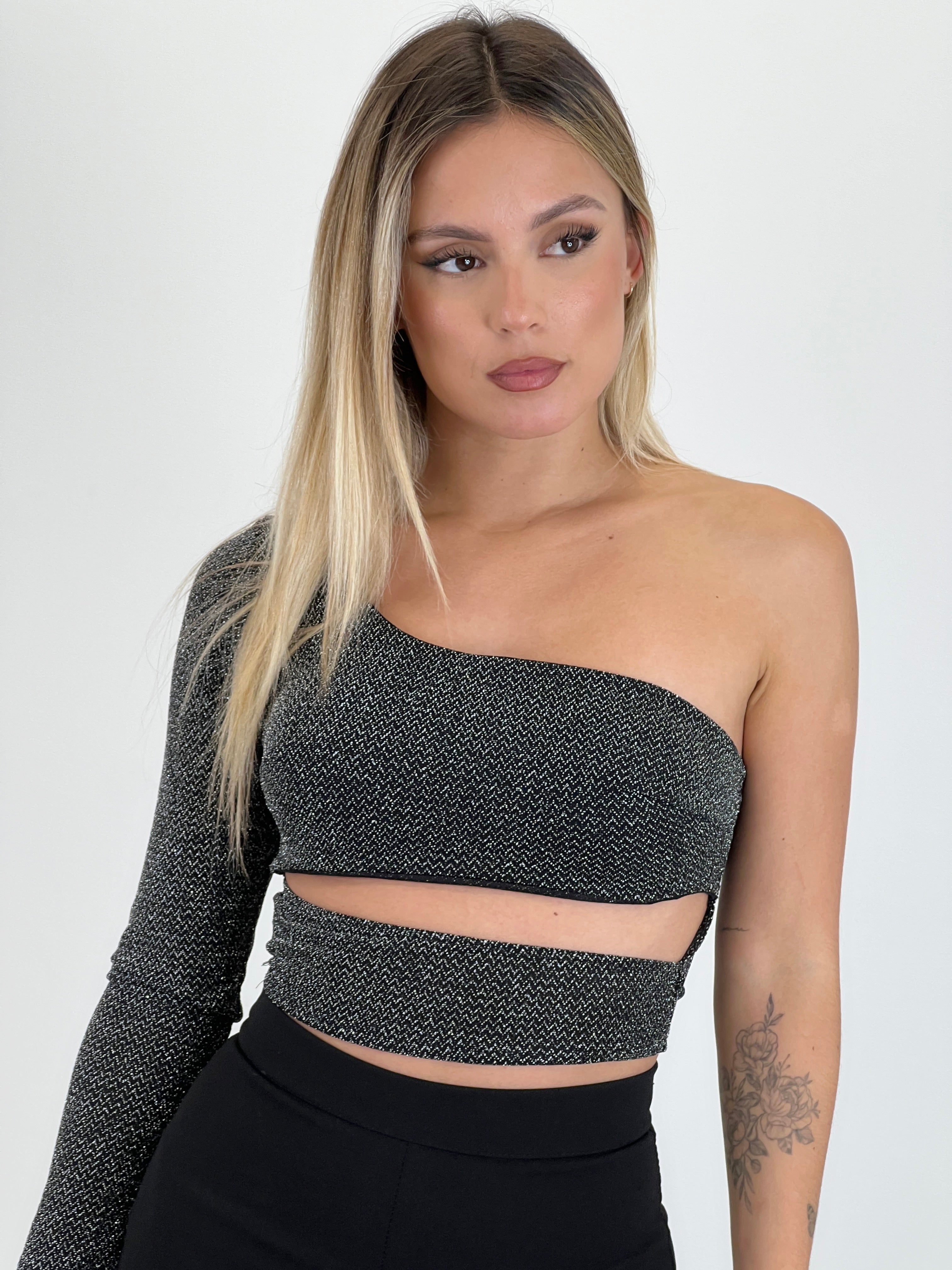 Top manga cutout lurex - Zebra&Maduixa®