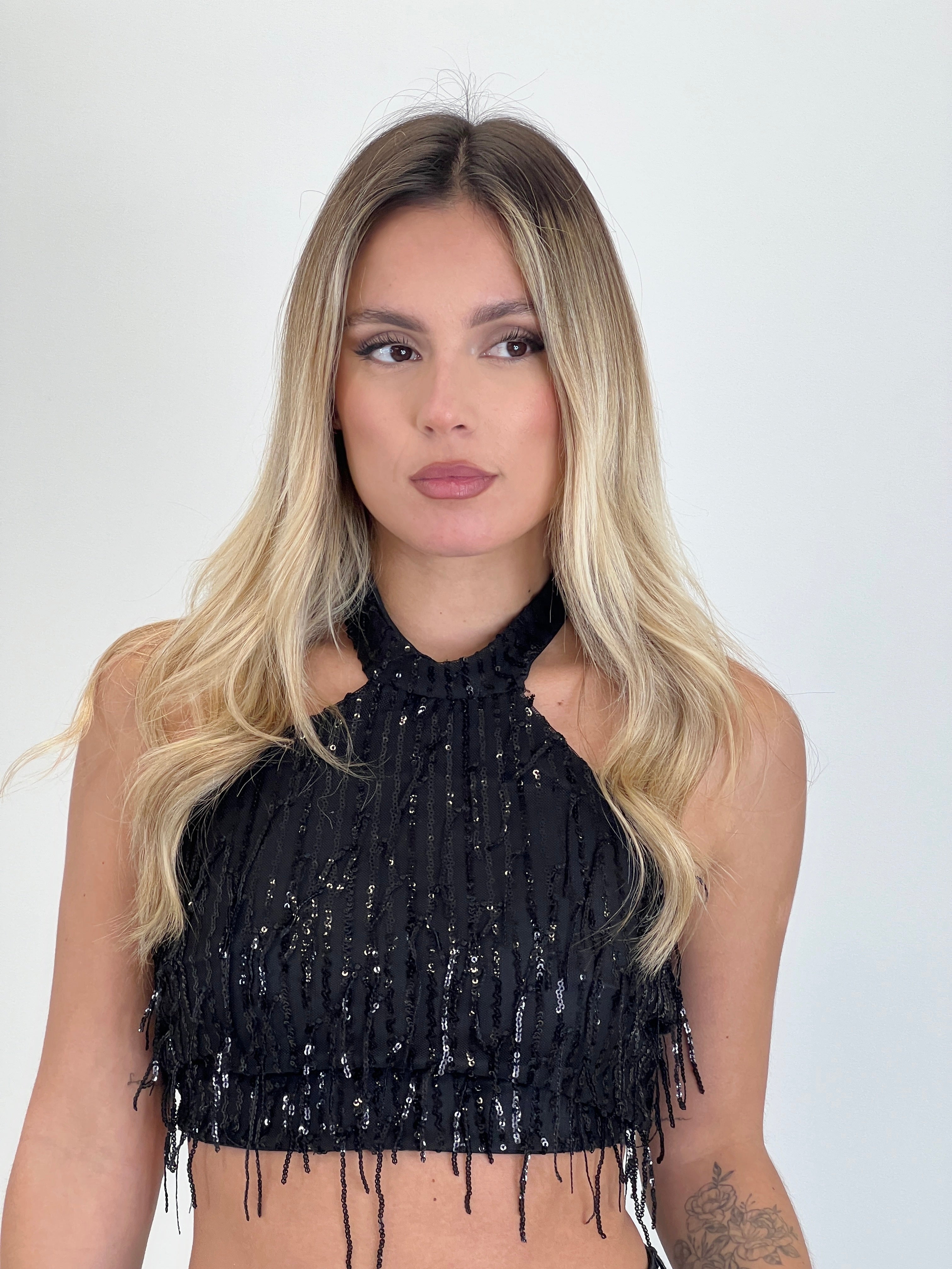 Top halter lentejuelas - Zebra&Maduixa®