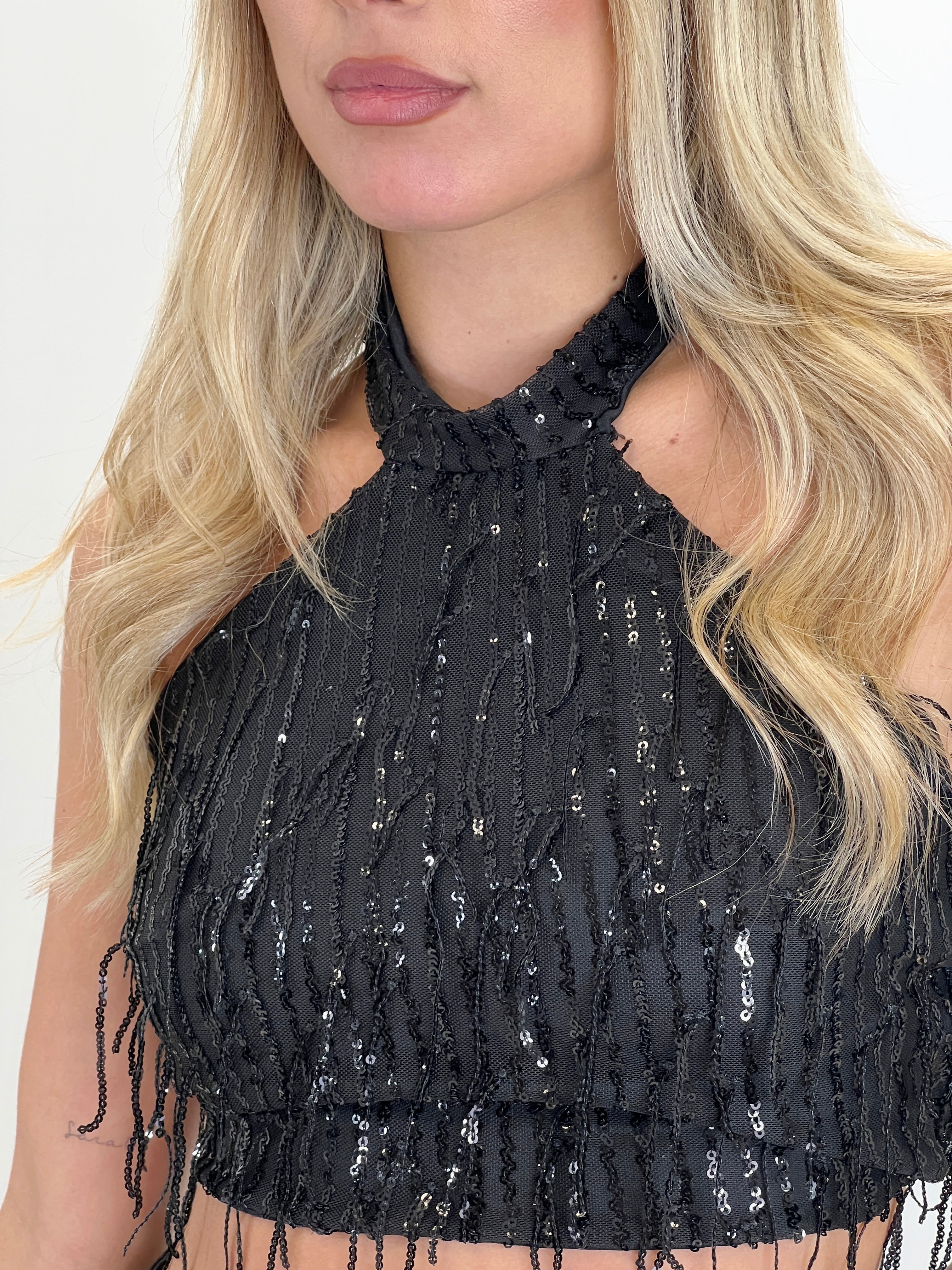 Top halter lentejuelas - Zebra&Maduixa®