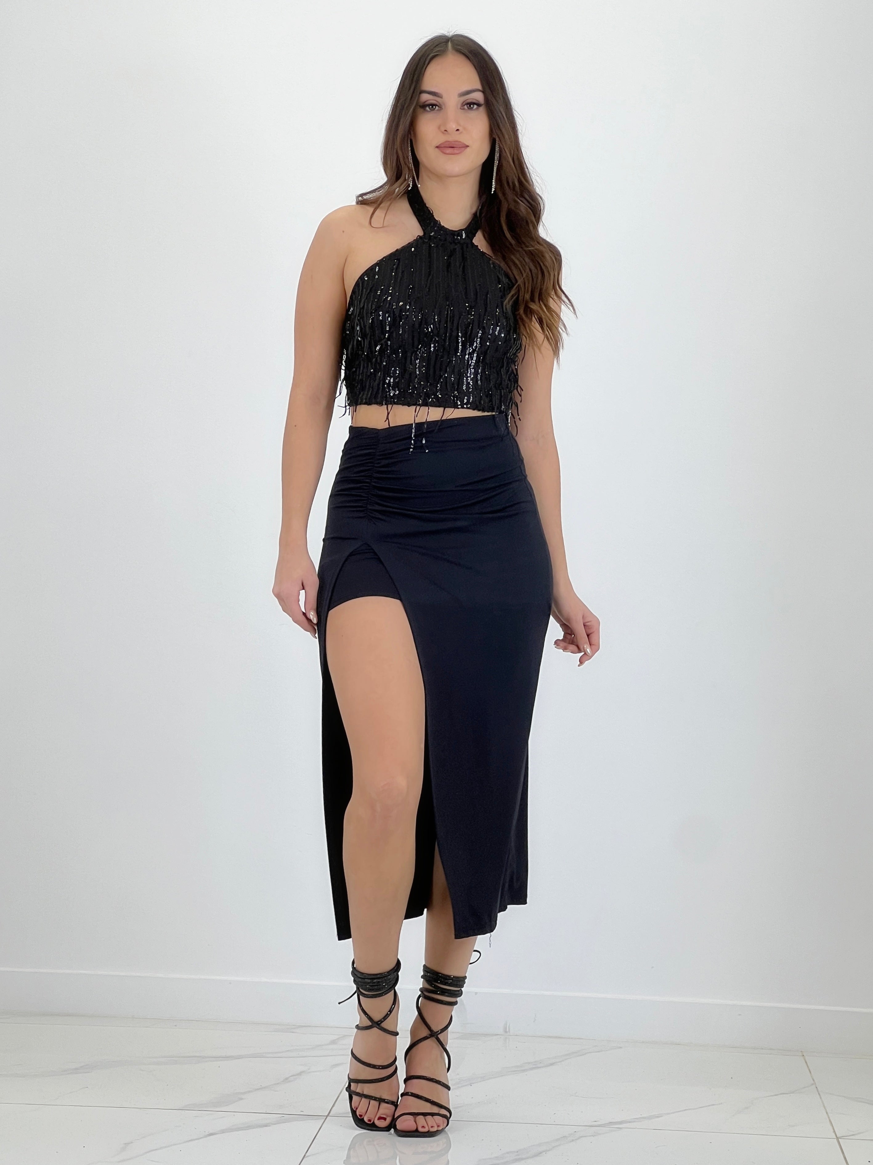 Top halter lentejuelas - Zebra&Maduixa®