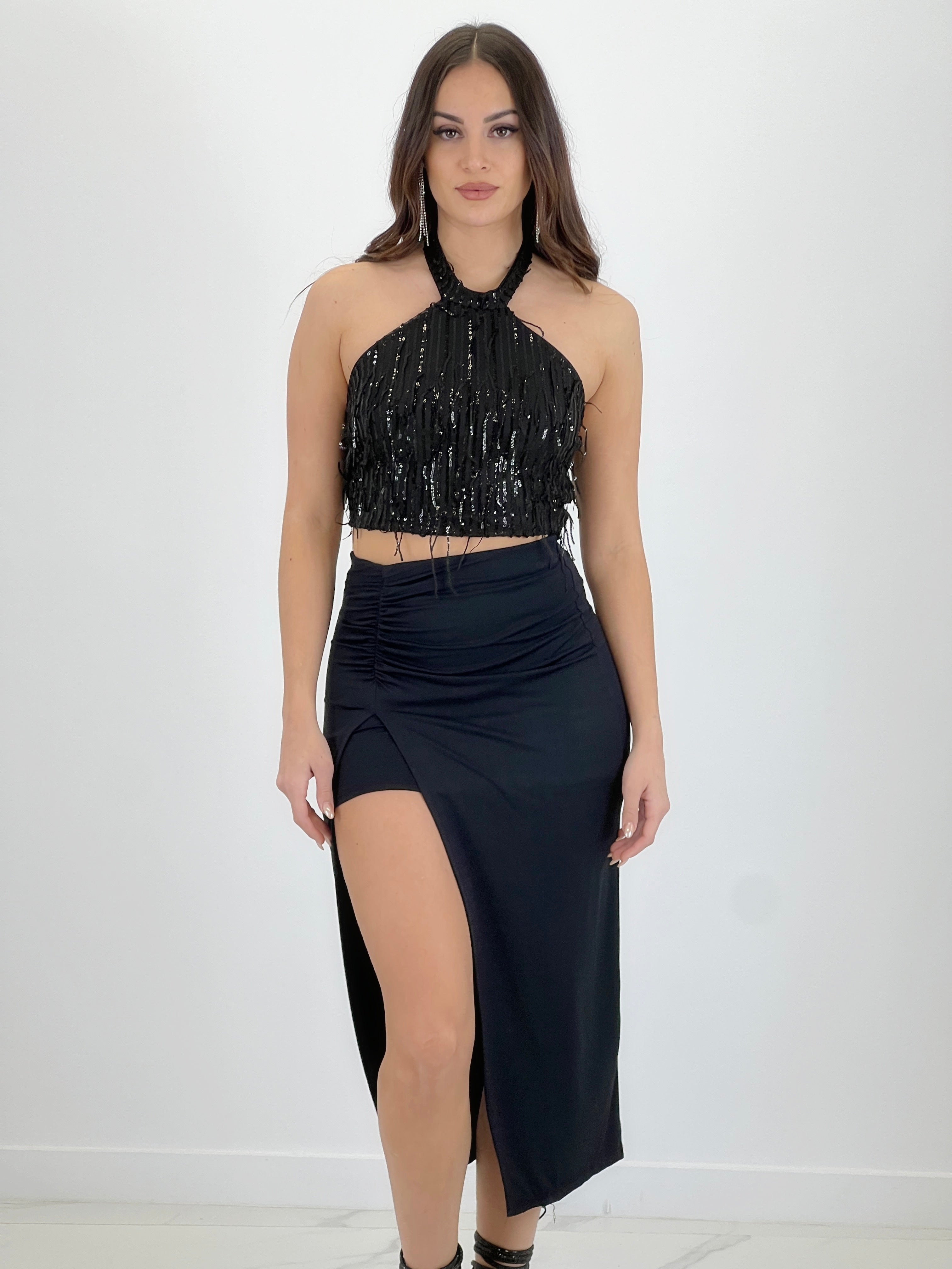 Top halter lentejuelas - Zebra&Maduixa®