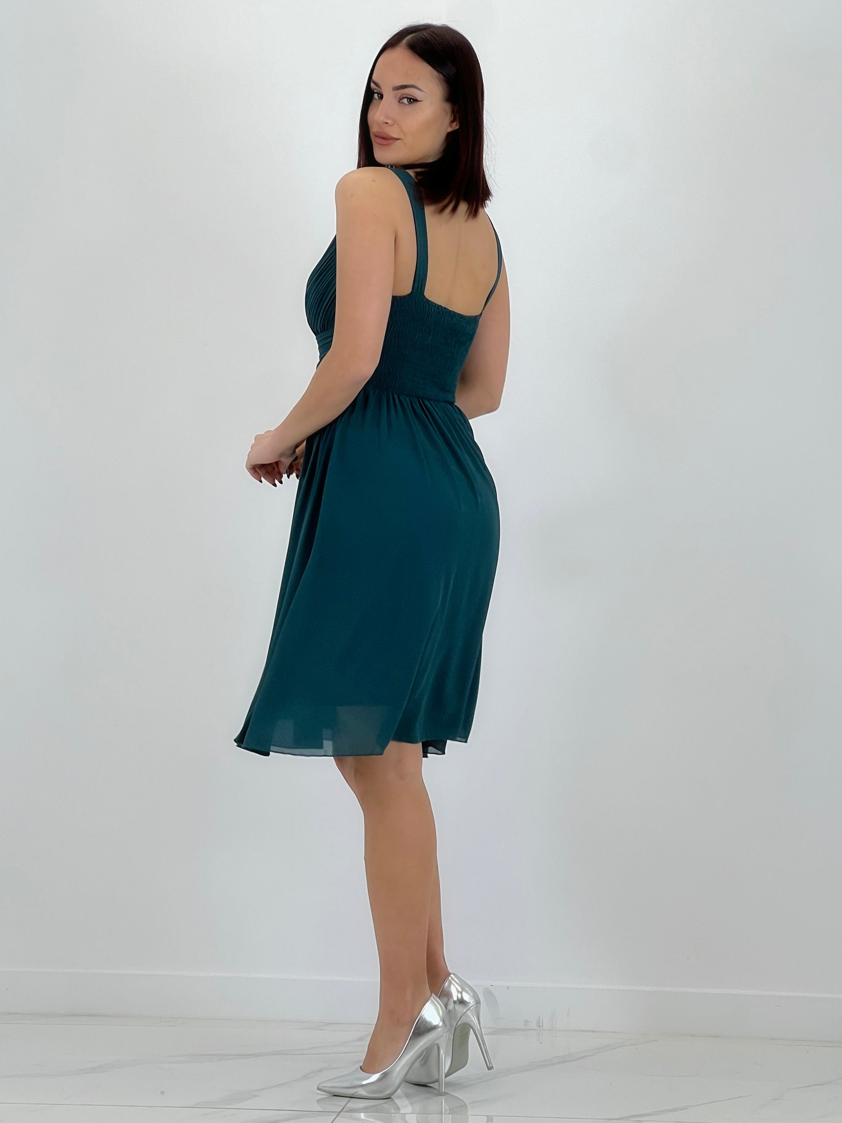 Vestit Elvia drapejat curt