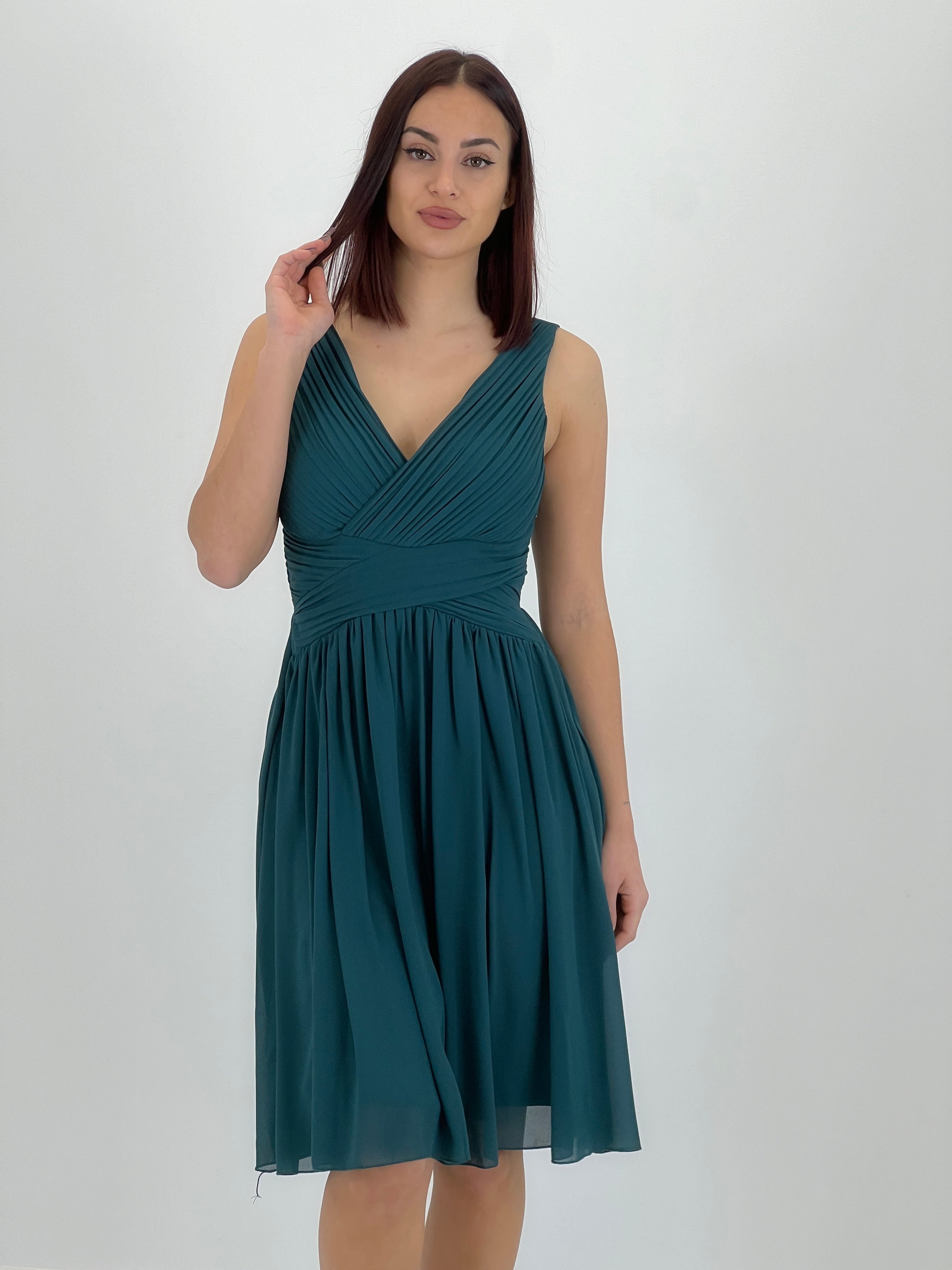 Vestit Elvia drapejat curt