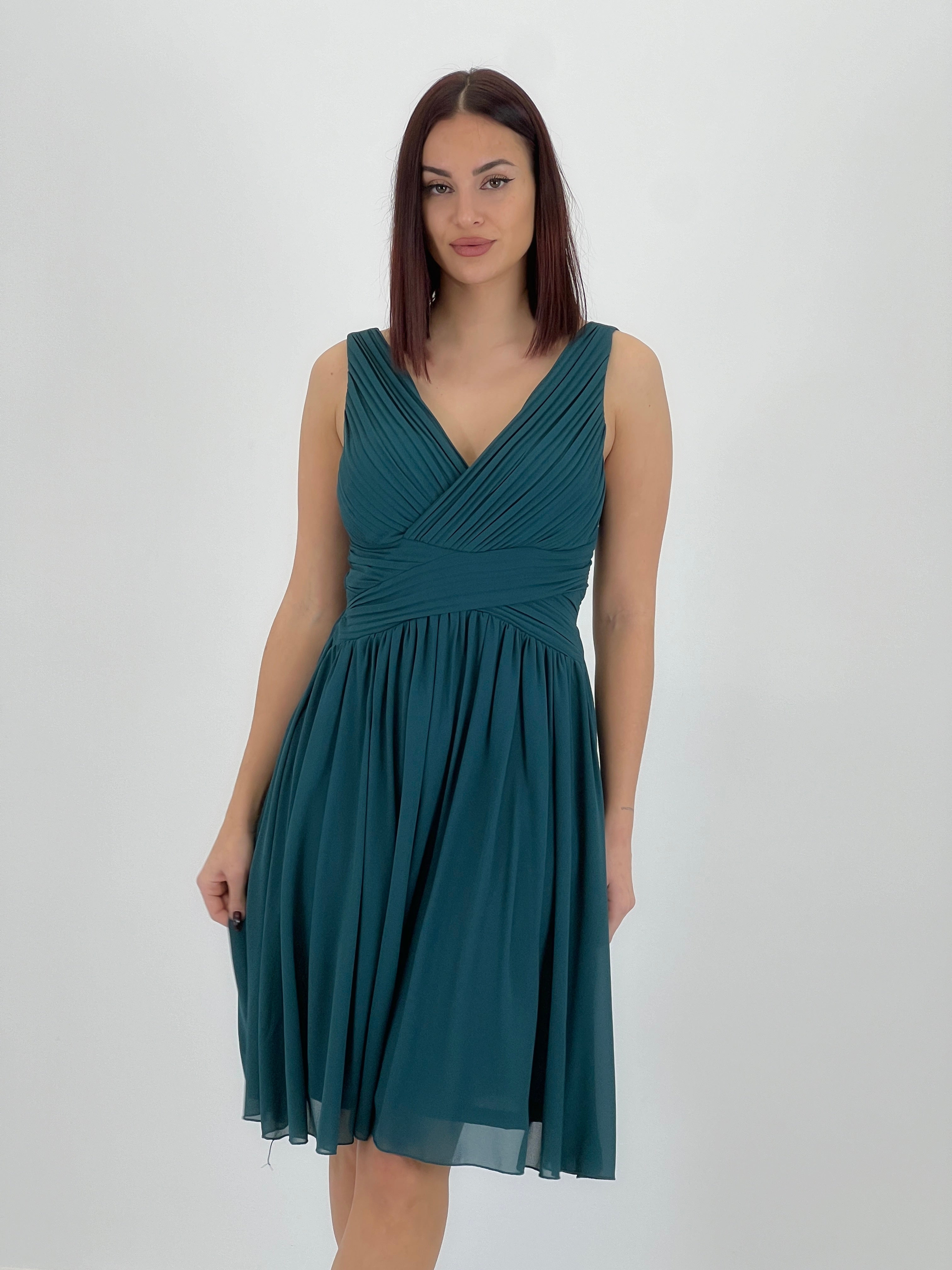 Vestit Elvia drapejat curt