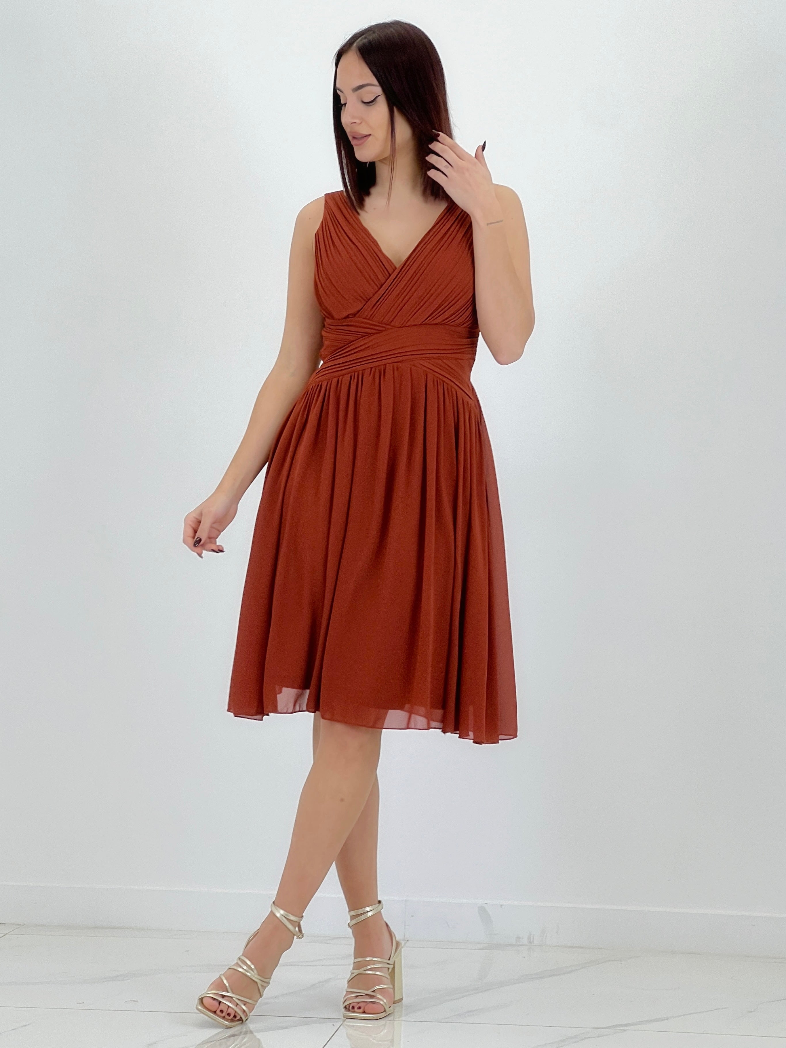 Vestit Elvia drapejat curt