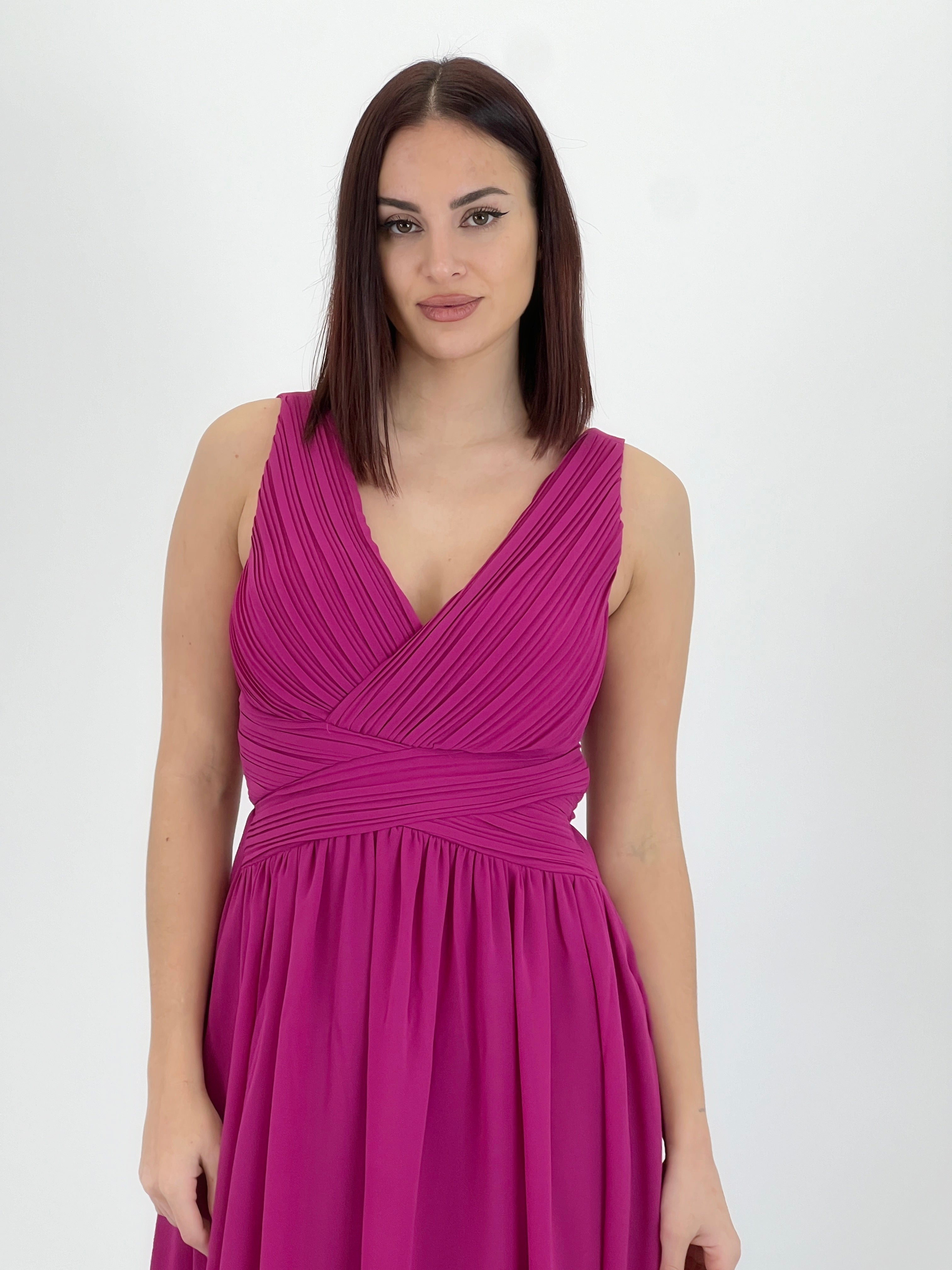 Vestit Elvia drapejat curt