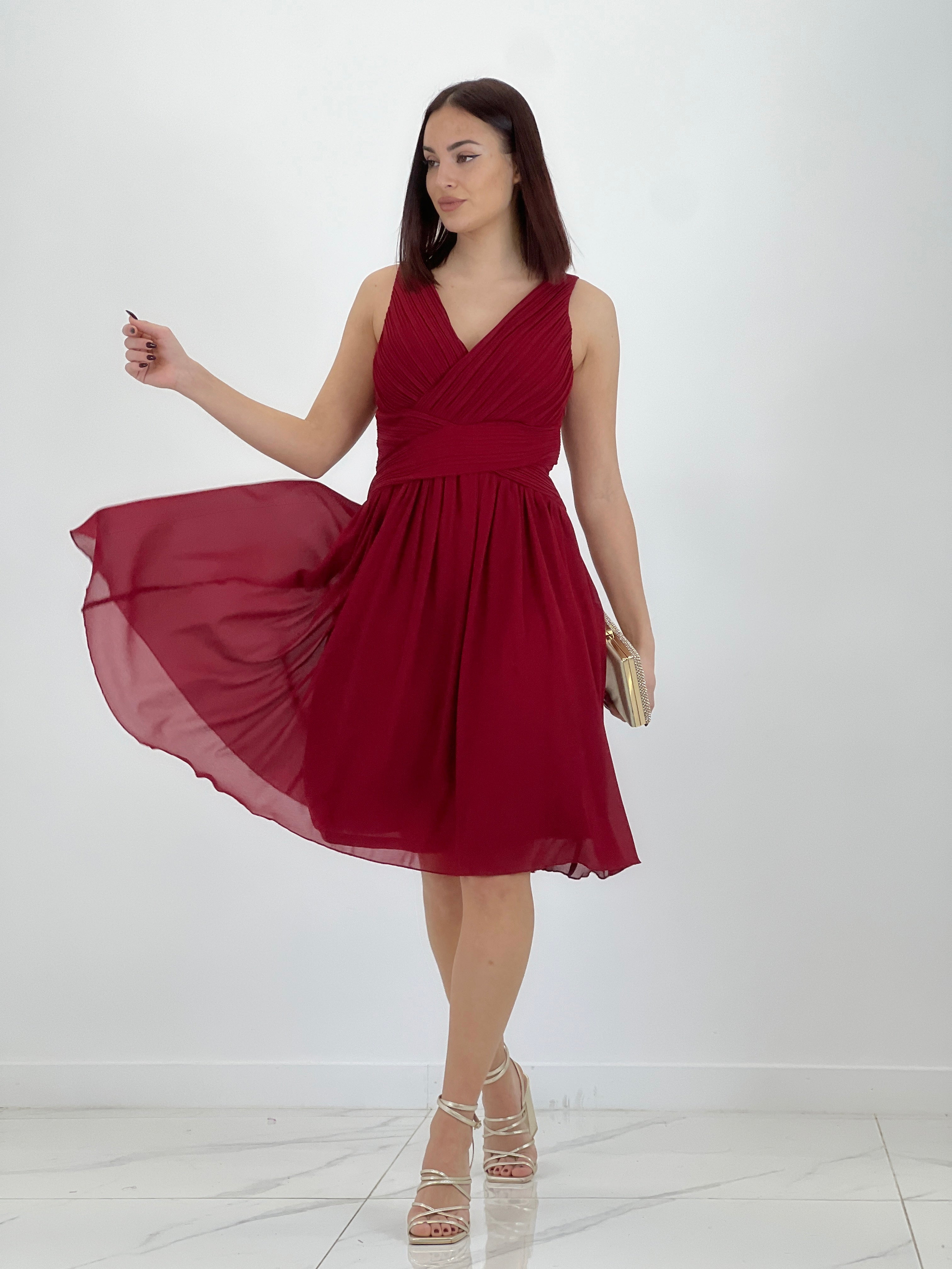 Vestit Elvia drapejat curt