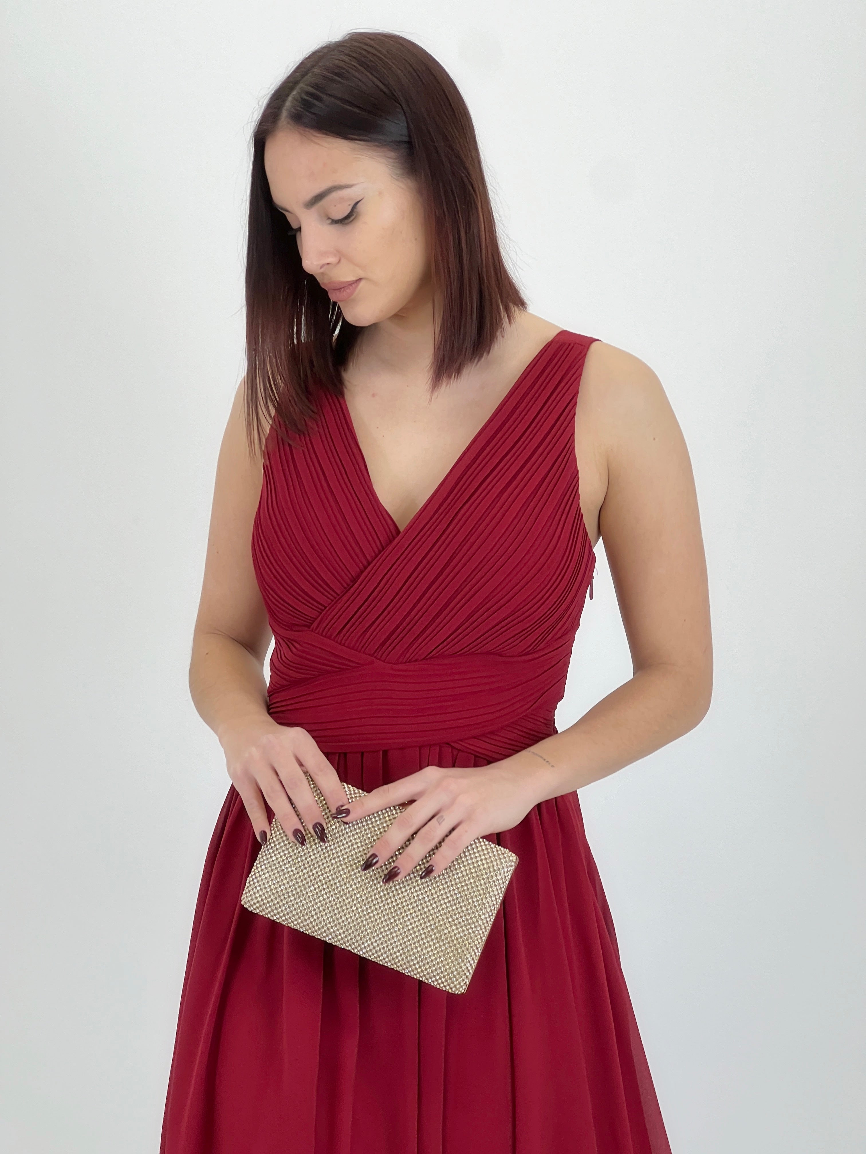 Vestit Elvia drapejat curt