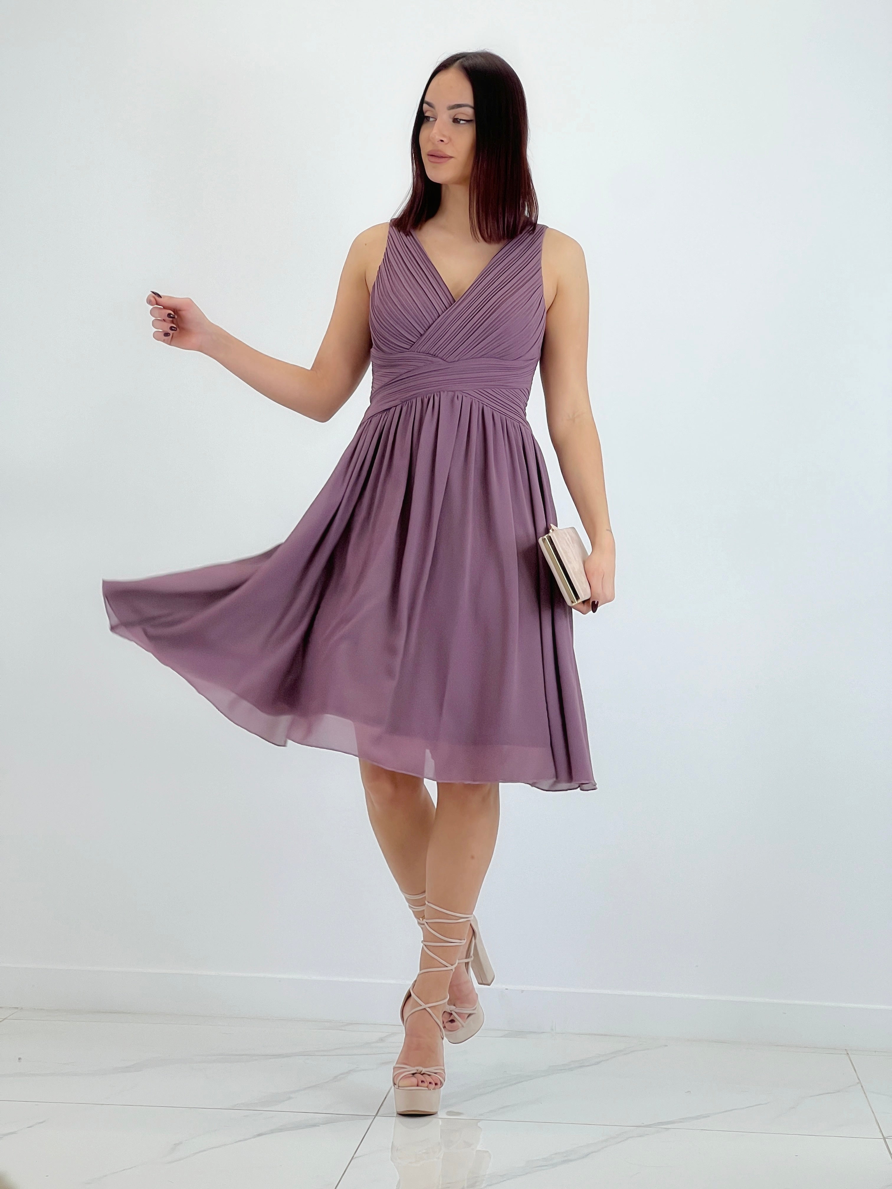 Vestit Elvia drapejat curt