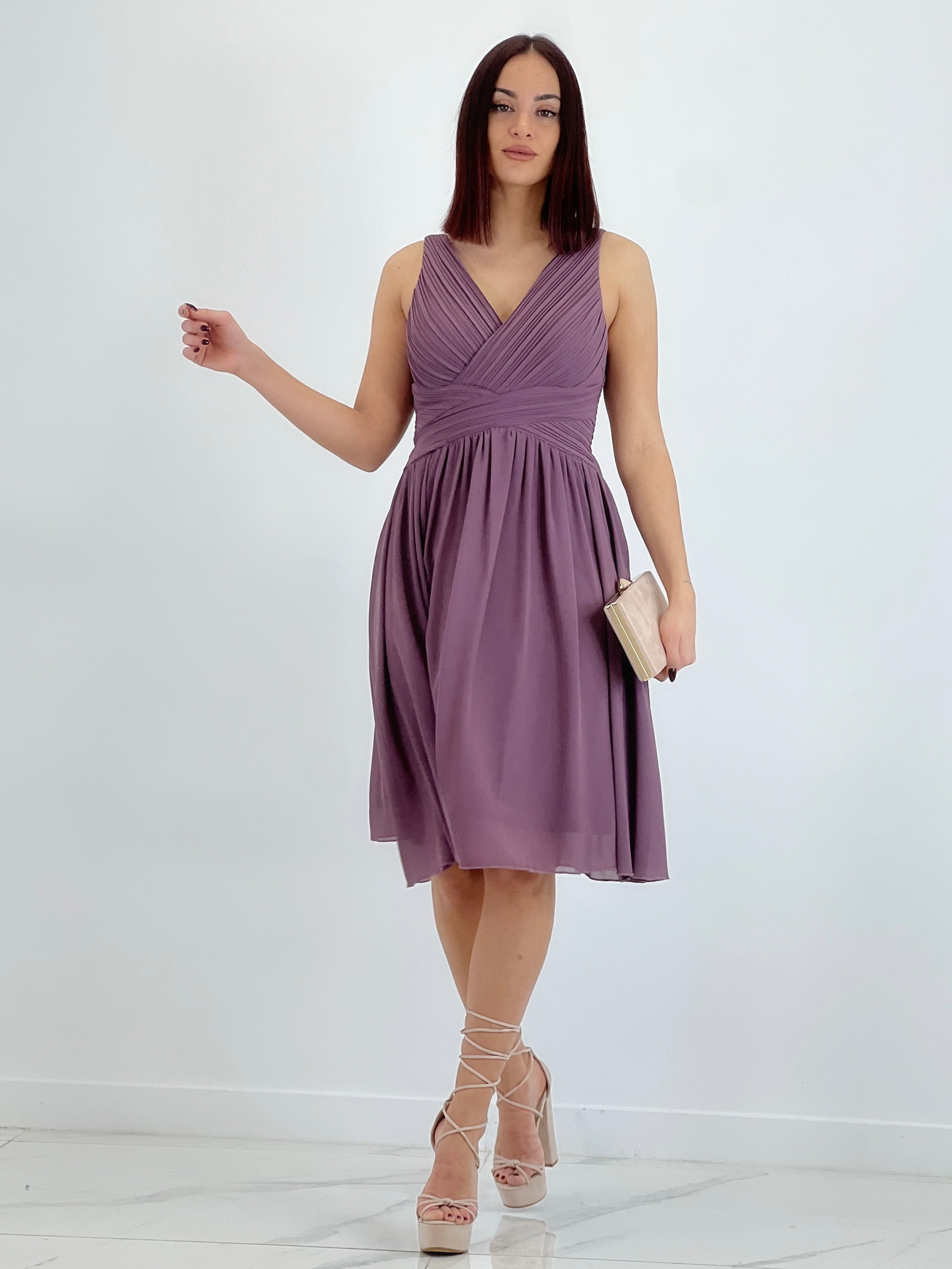 Vestit Elvia drapejat curt