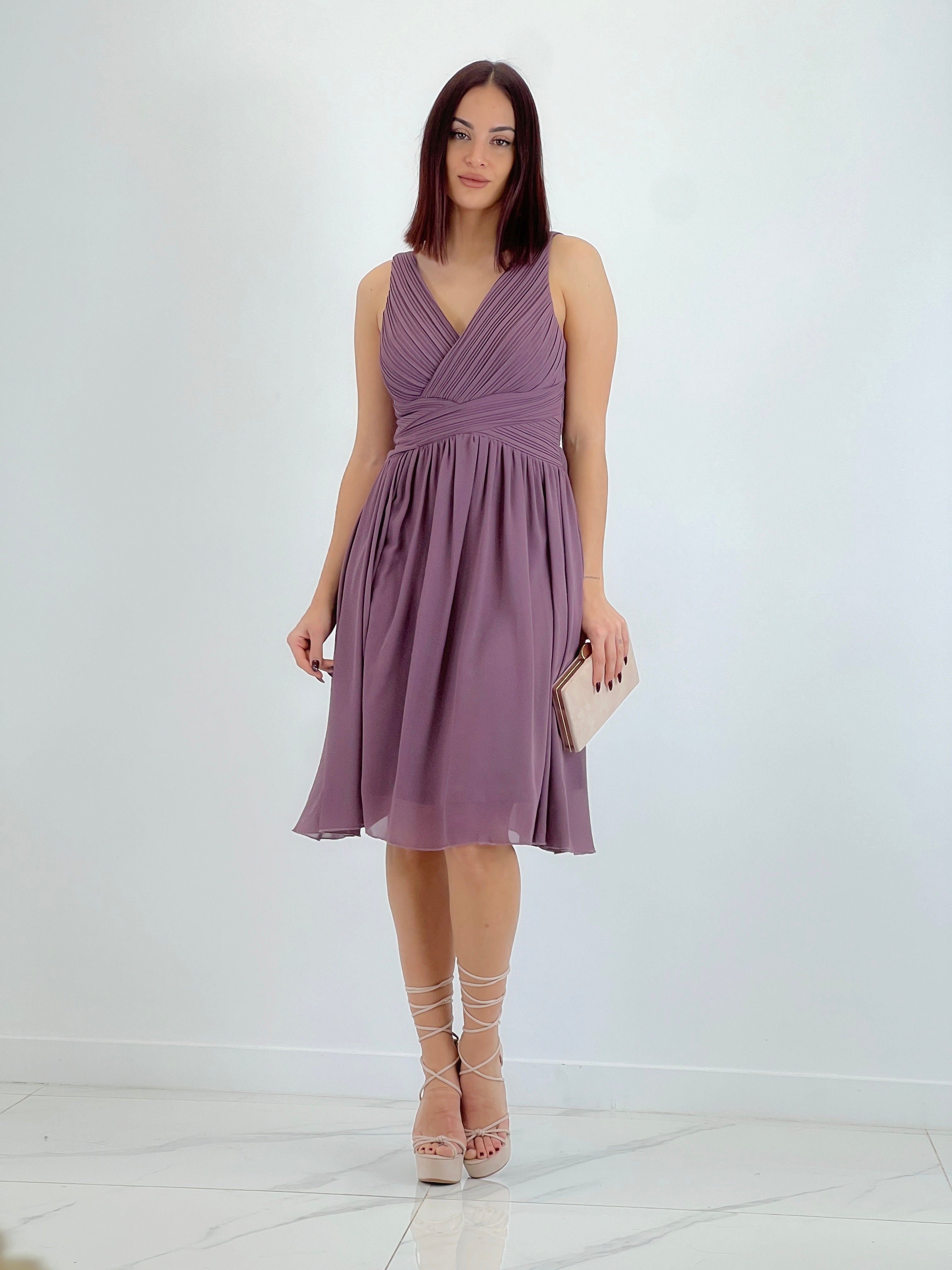 Vestit Elvia drapejat curt