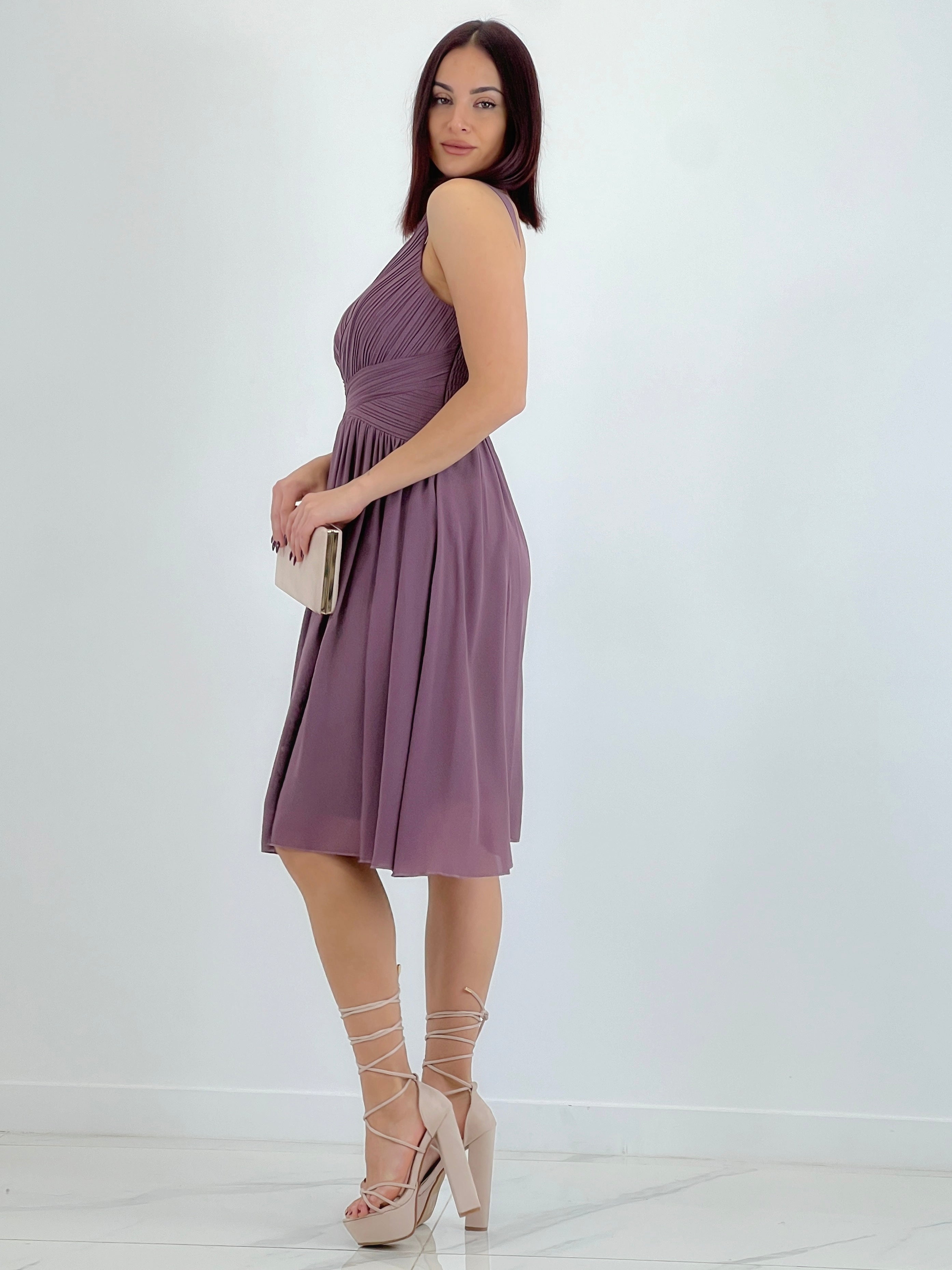 Vestit Elvia drapejat curt