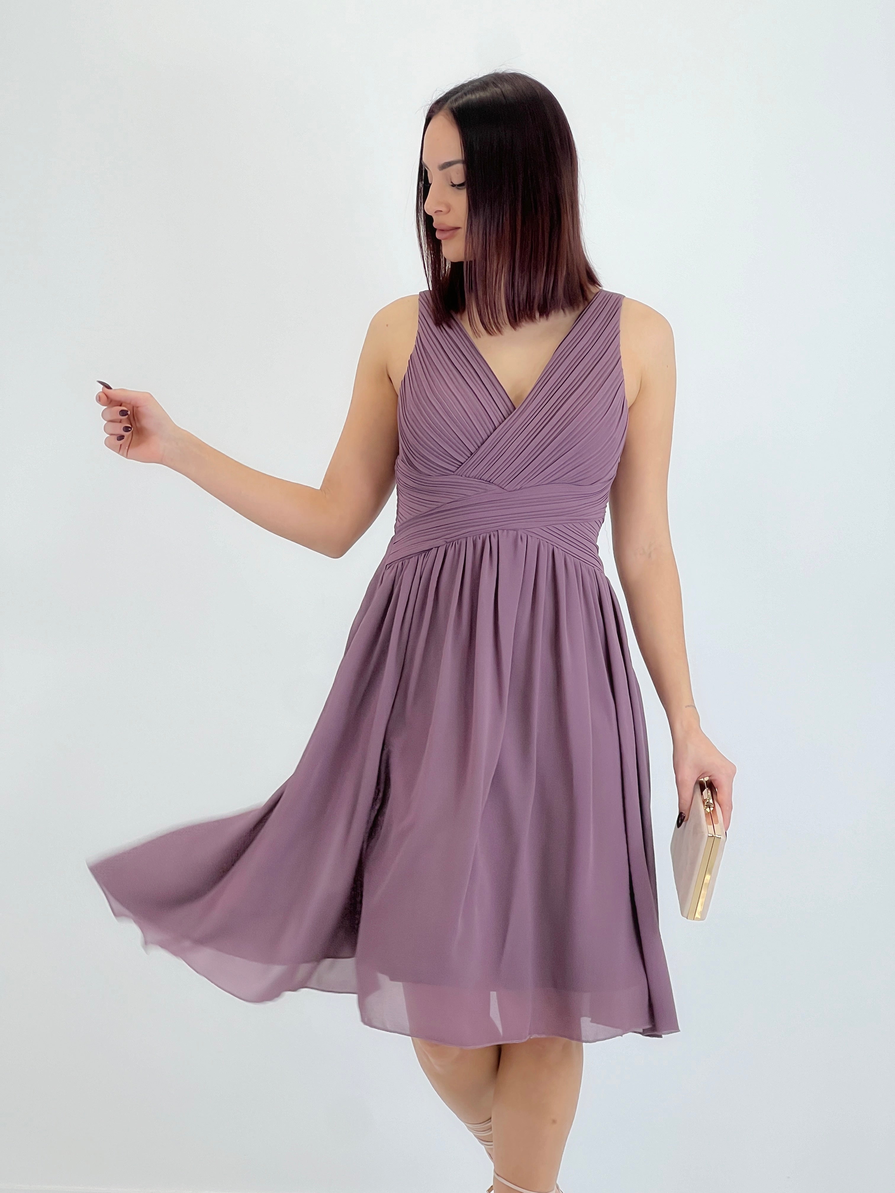 Vestit Elvia drapejat curt