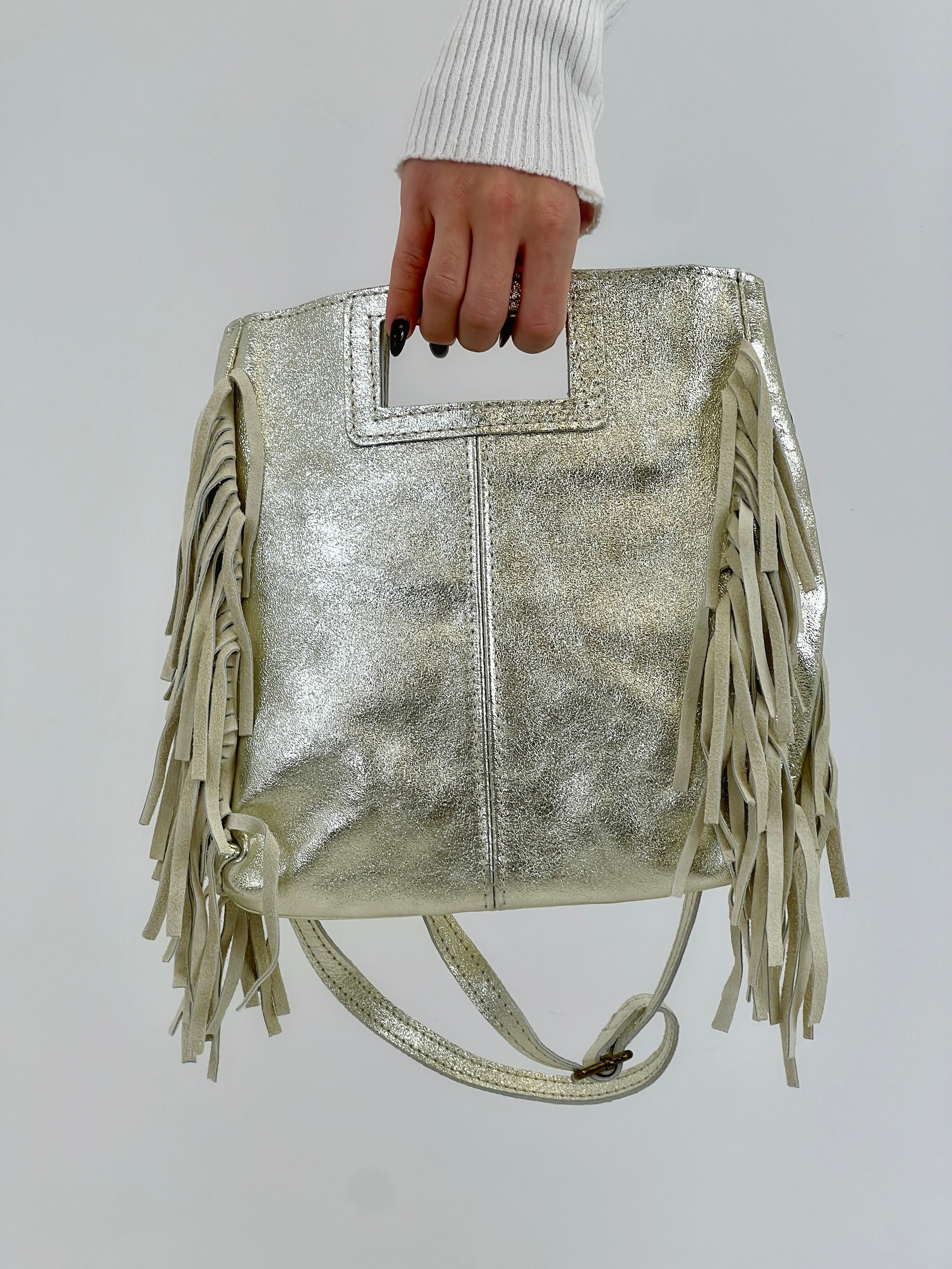 Bolso piel flecos - Zebra&Maduixa®