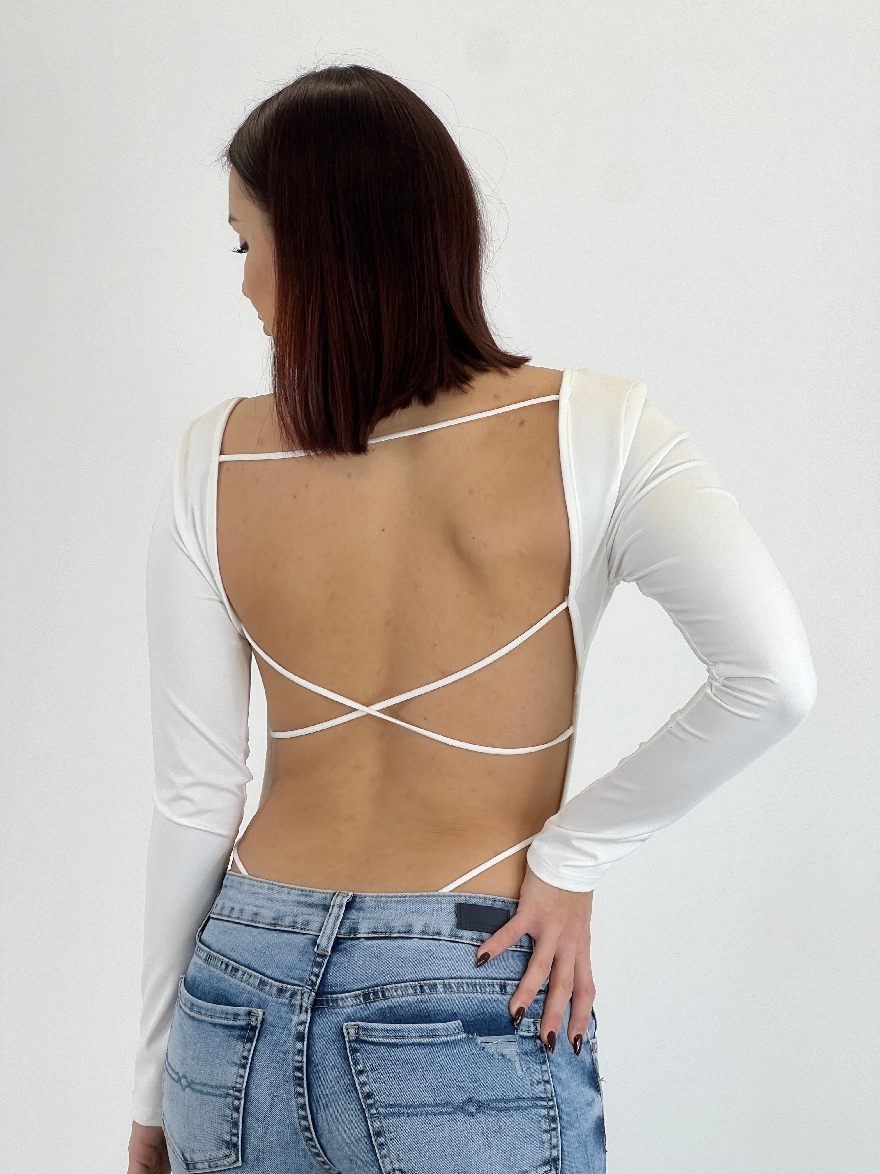 Body manga larga espalda descubierta