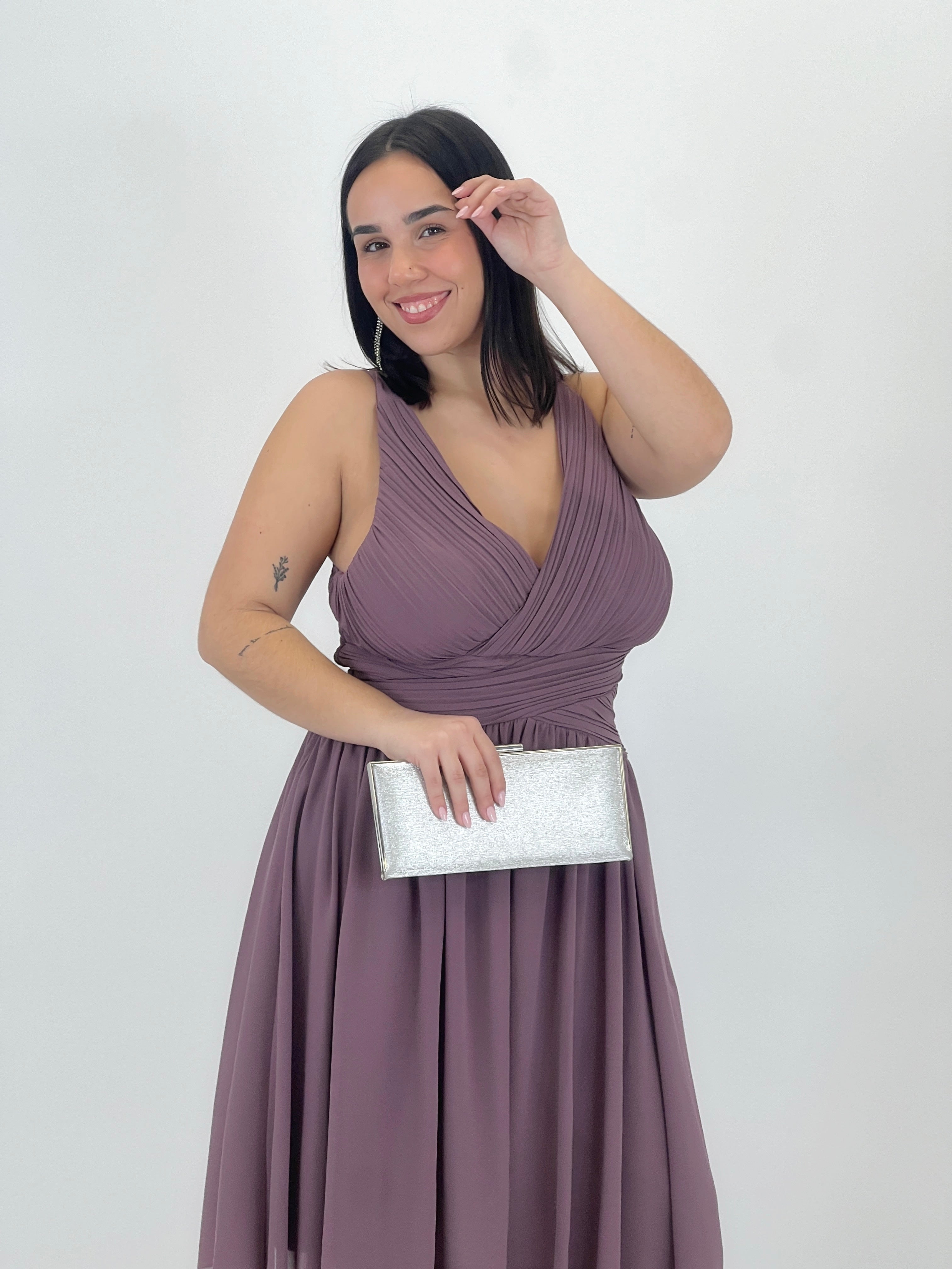 Vestit Elvia drapejat curt