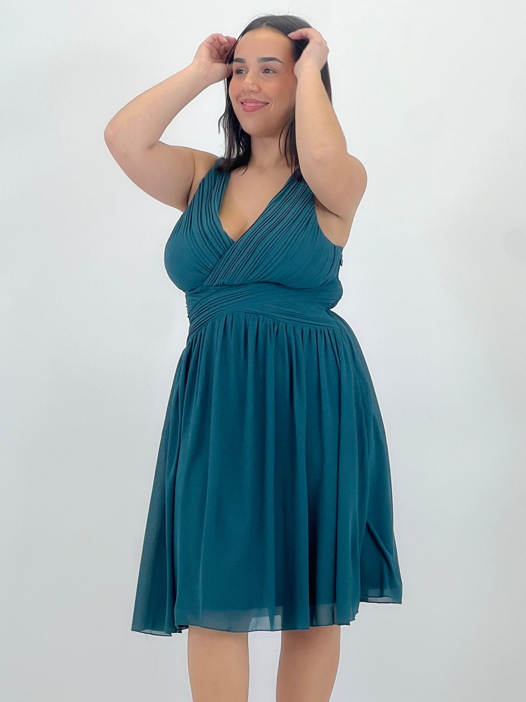 Vestit Elvia drapejat curt