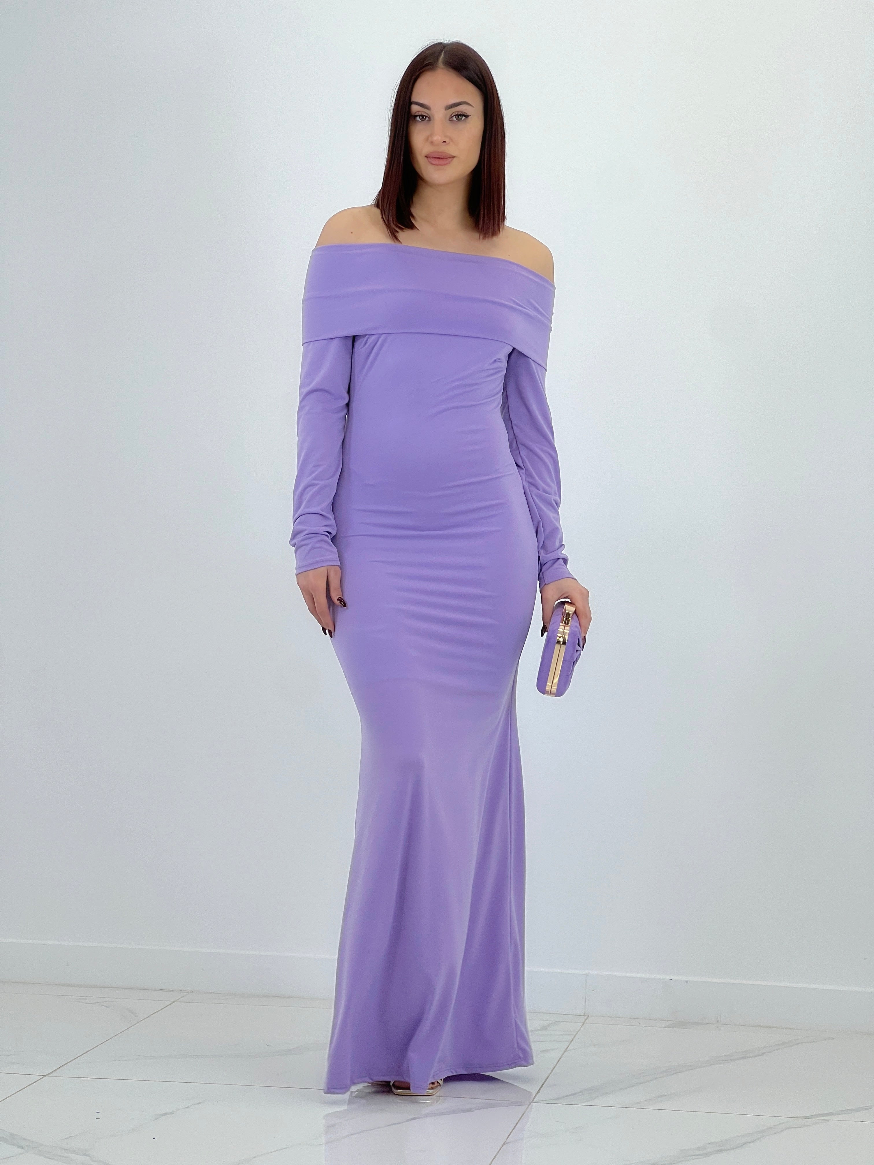 Vestido cuello barco largo Eva - Zebra&Maduixa®