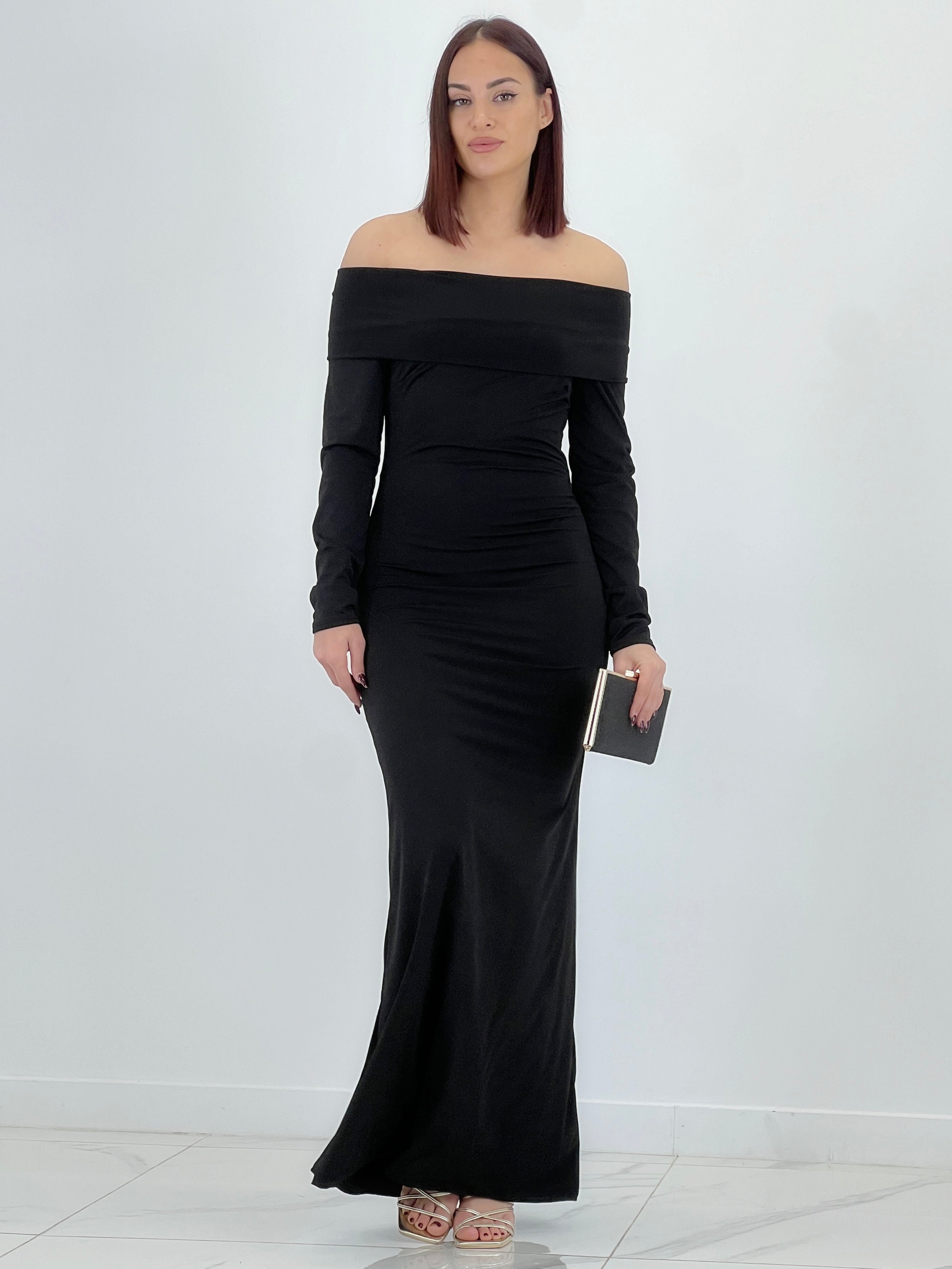 Vestido cuello barco largo Eva - Zebra&Maduixa®