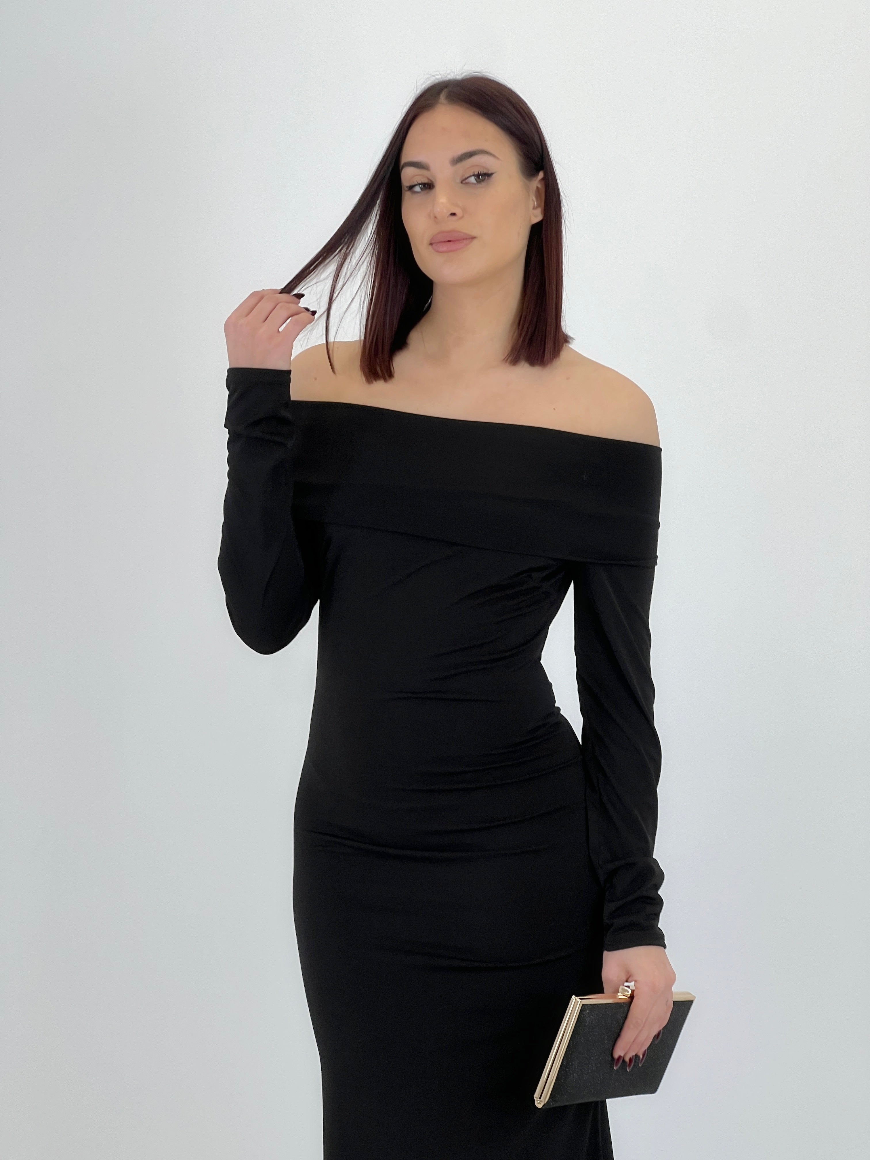 Vestido cuello barco largo Eva - Zebra&Maduixa®