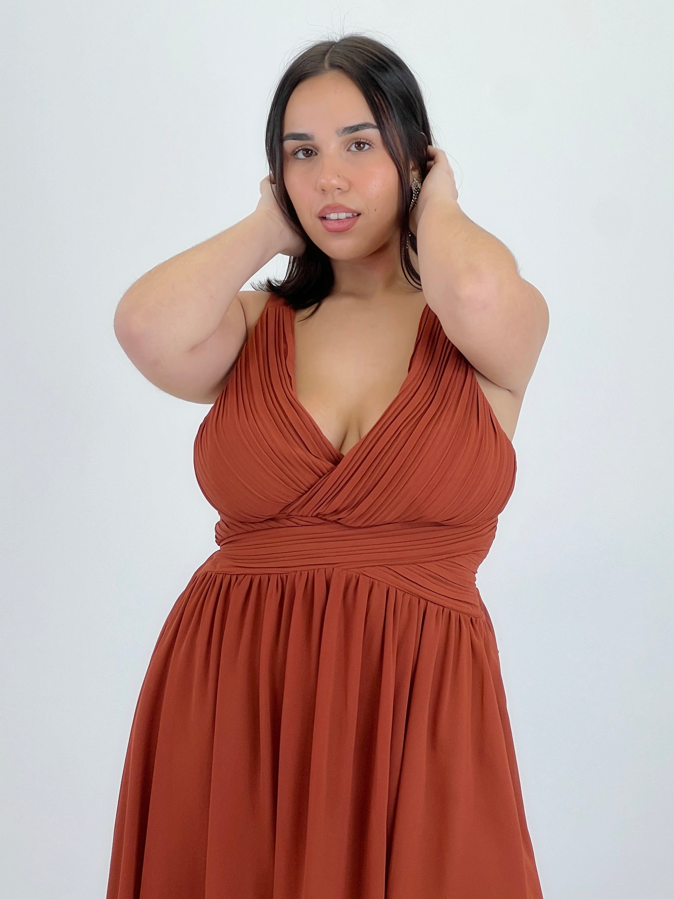 Vestit Elvia drapejat curt