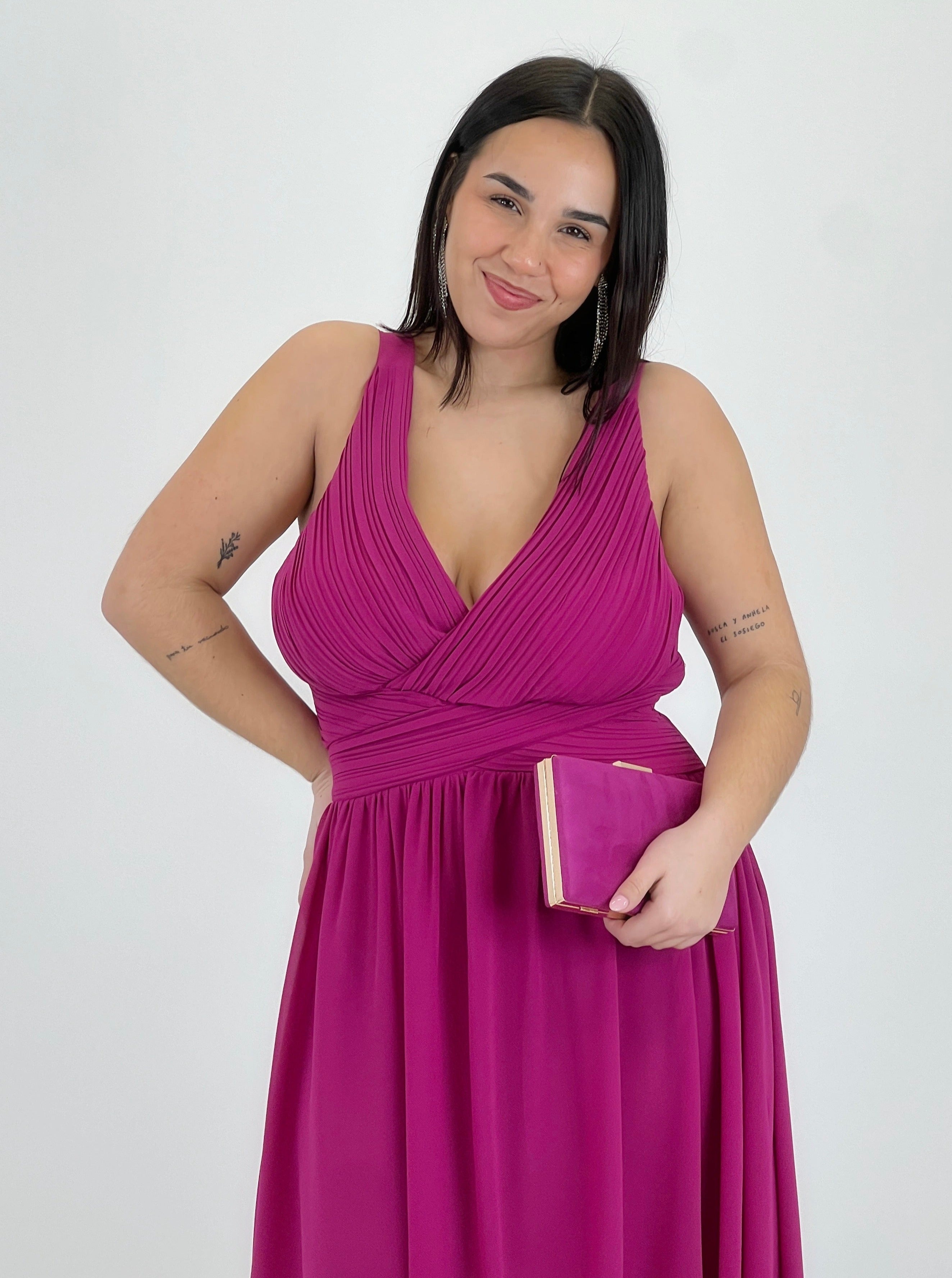 Vestit Elvia drapejat curt