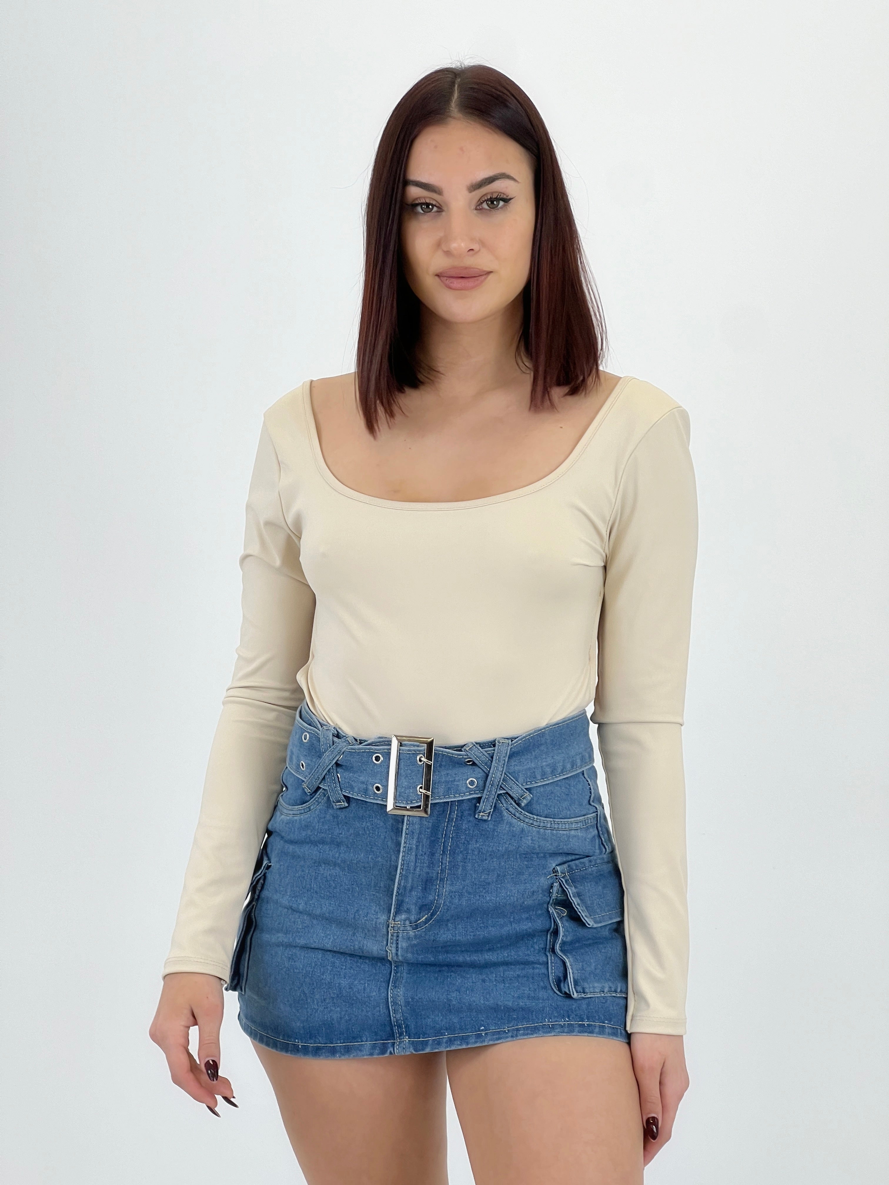 Body manga larga espalda descubierta