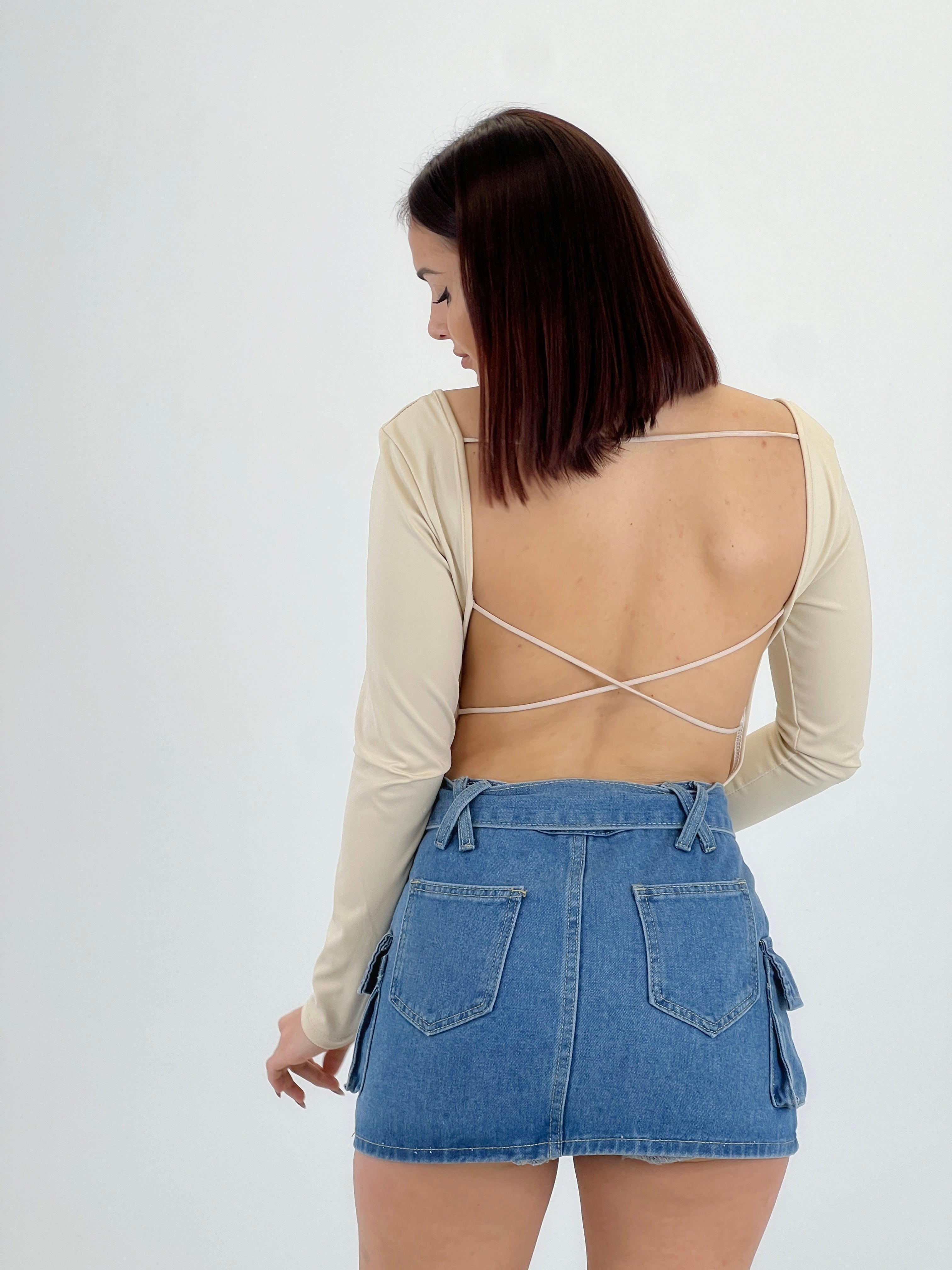 Body manga larga espalda descubierta