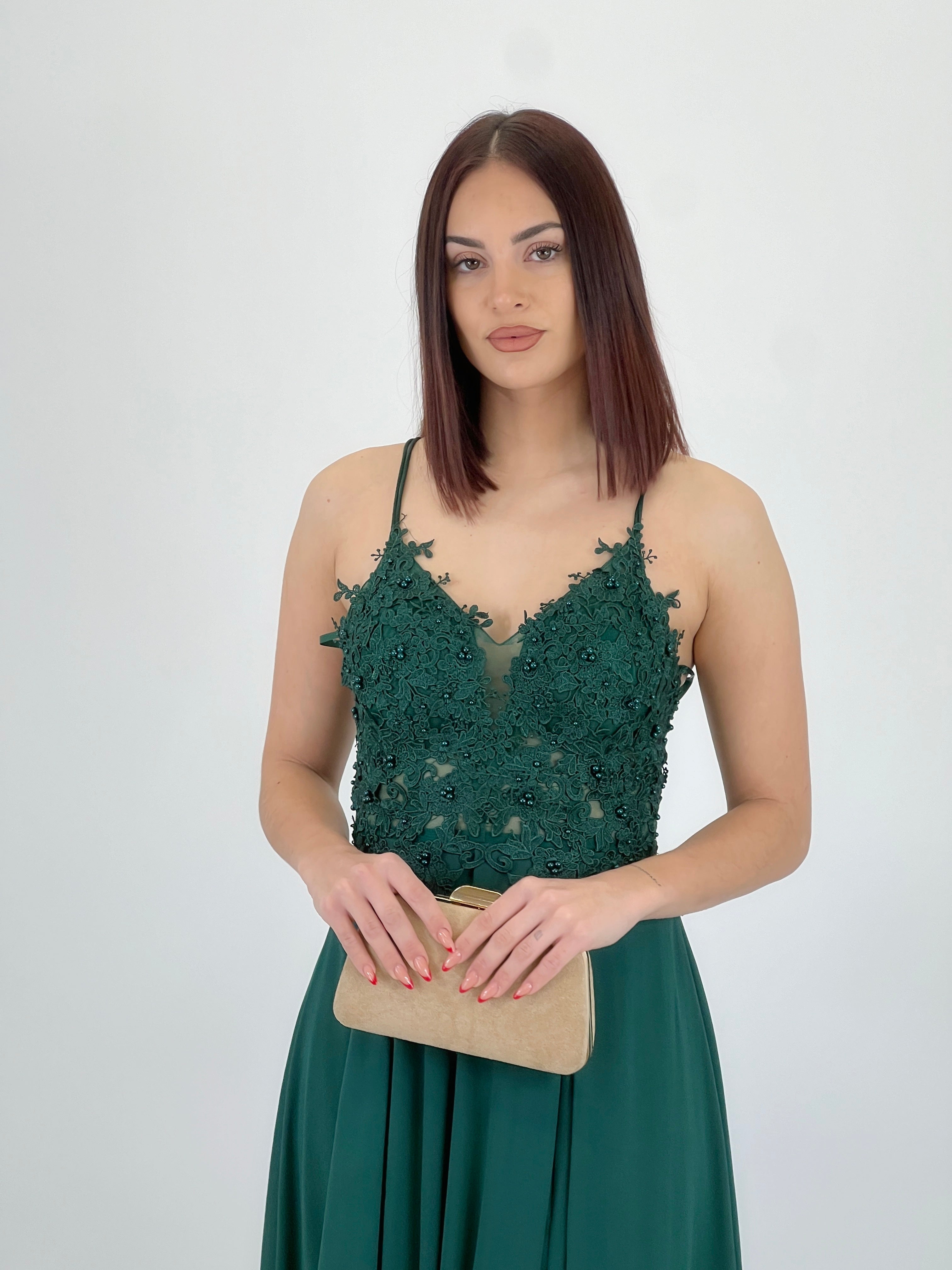 Vestido bordado tirantes Celina