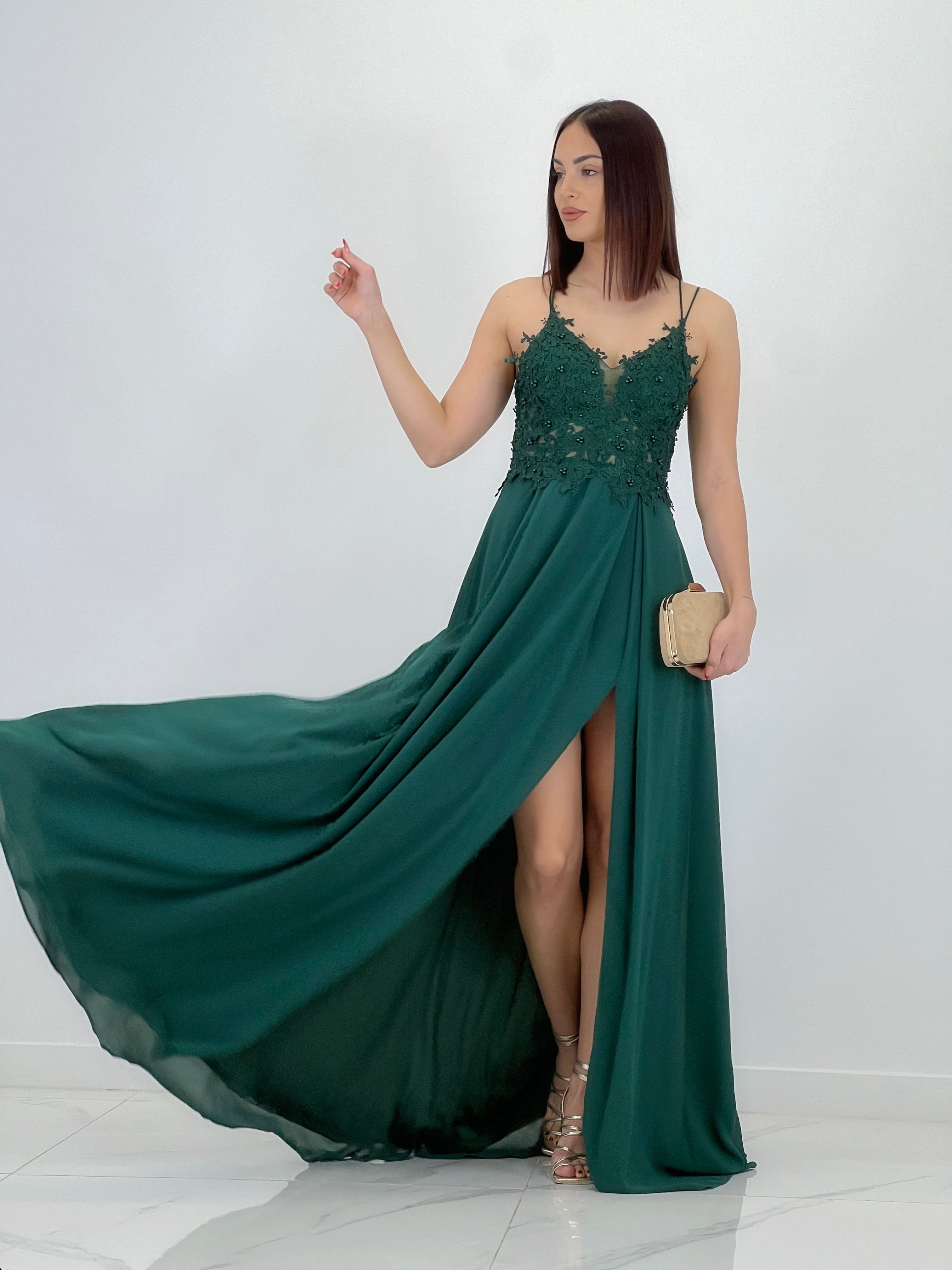 Vestido bordado tirantes Celina